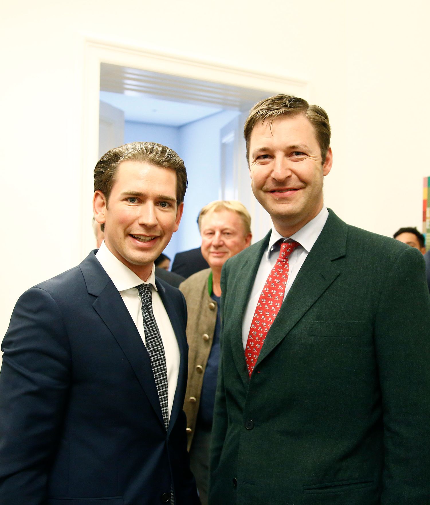 Am 23. Mai 2018 nahm Bundeskanzler Sebastian Kurz (l.) am Gespr&auml;ch beim "Kleine Zeitung Salon" mit Chefredakteur Hubert Patterer teil.