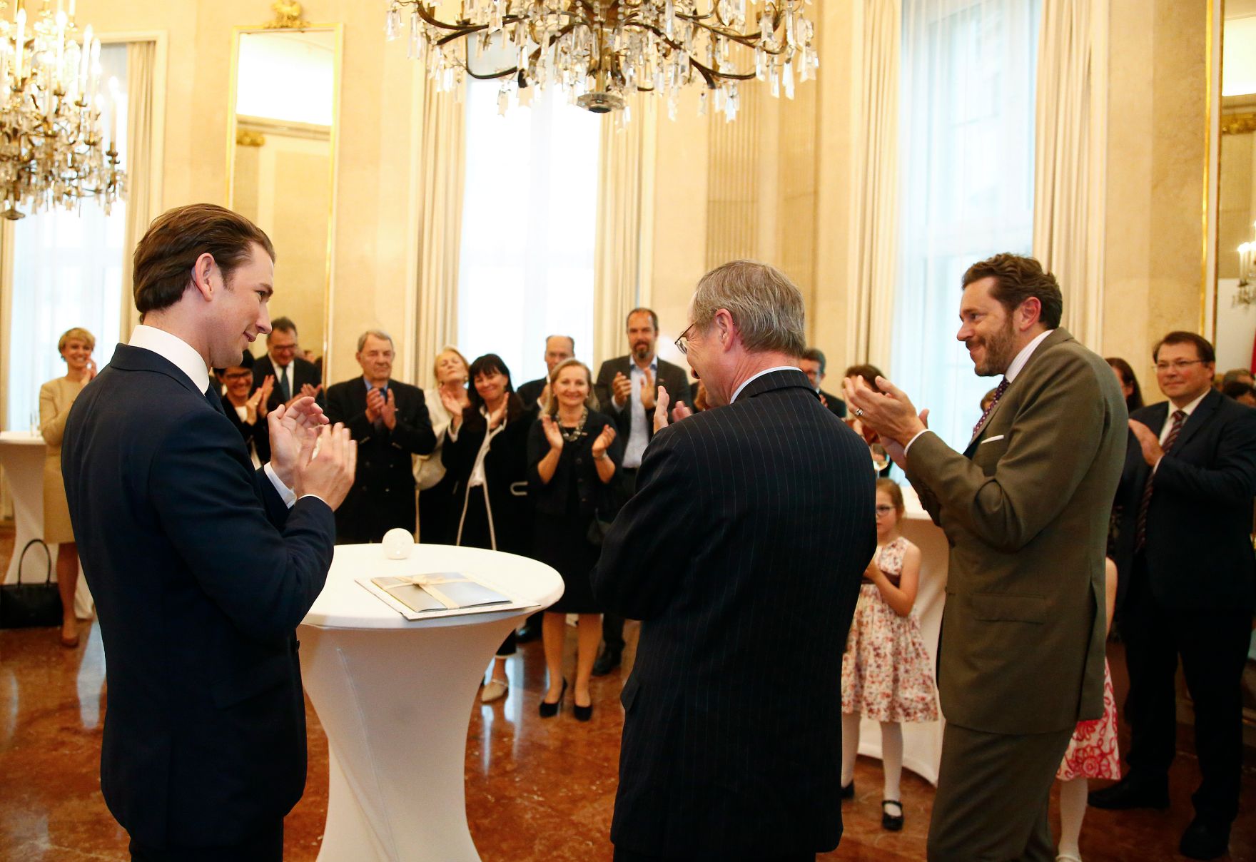 Am 24. Mai 2018 verabschiedete Bundeskanzler Sebastian Kurz den ehemaligen Pr&auml;sidenten der Wirtschaftskammer &Ouml;sterreichs Christoph Leitl von seinem Amt.