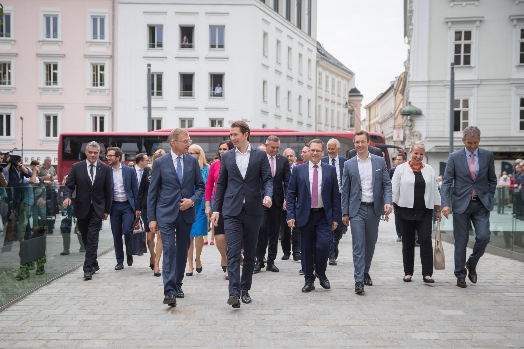 Am 20. Juni 2018 reiste Bundeskanzler Sebastian Kurz zum Ministerrat nach Linz.