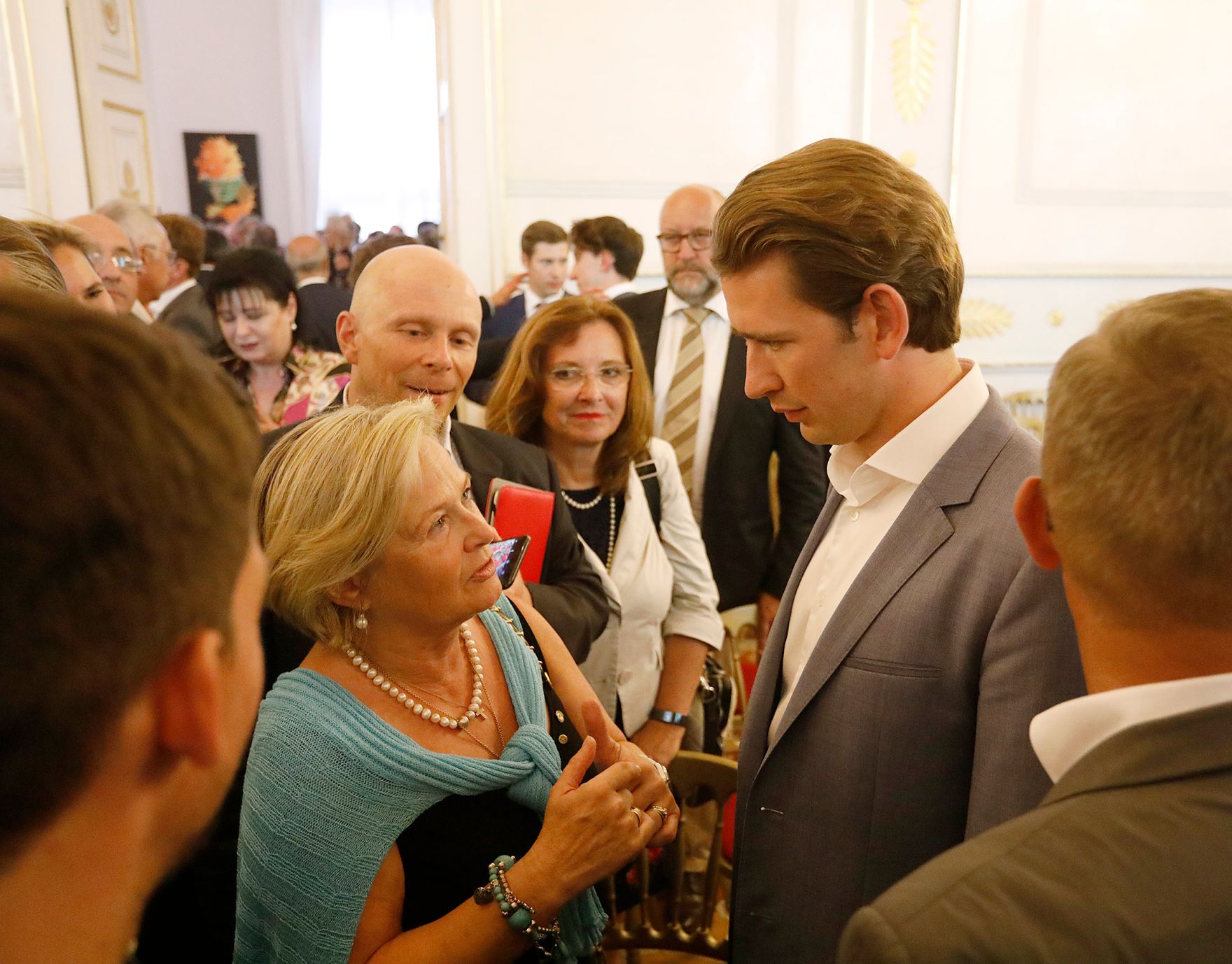 Am 20. August 2018 empfing Bundeskanzler Sebastian Kurz (2.v.r.) den Rotary Club &Ouml;sterreich im Bundeskanzleramt.