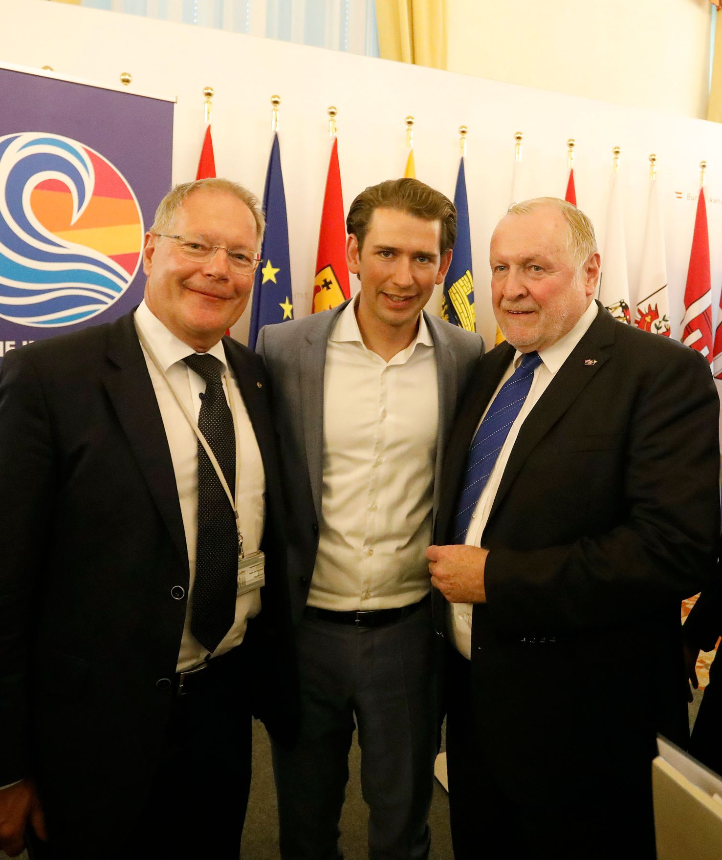 Am 20. August 2018 empfing Bundeskanzler Sebastian Kurz (m.) den Rotary Club &Ouml;sterreich im Bundeskanzleramt.