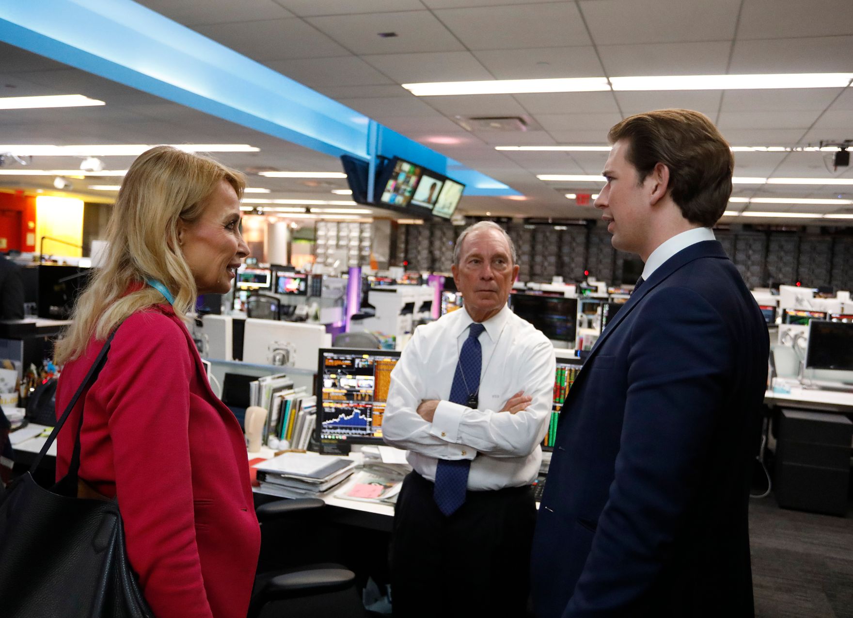 Am 24. September 2018 setzte Bundeskanzler Sebastian Kurz (r.) seine Reise anl&auml;sslich der UN-Generalversammlung nach New York fort. Im Bild mit dem Unternehmer und ehemaligen B&uuml;rgermeister von New York Michael Bloomberg (m.).