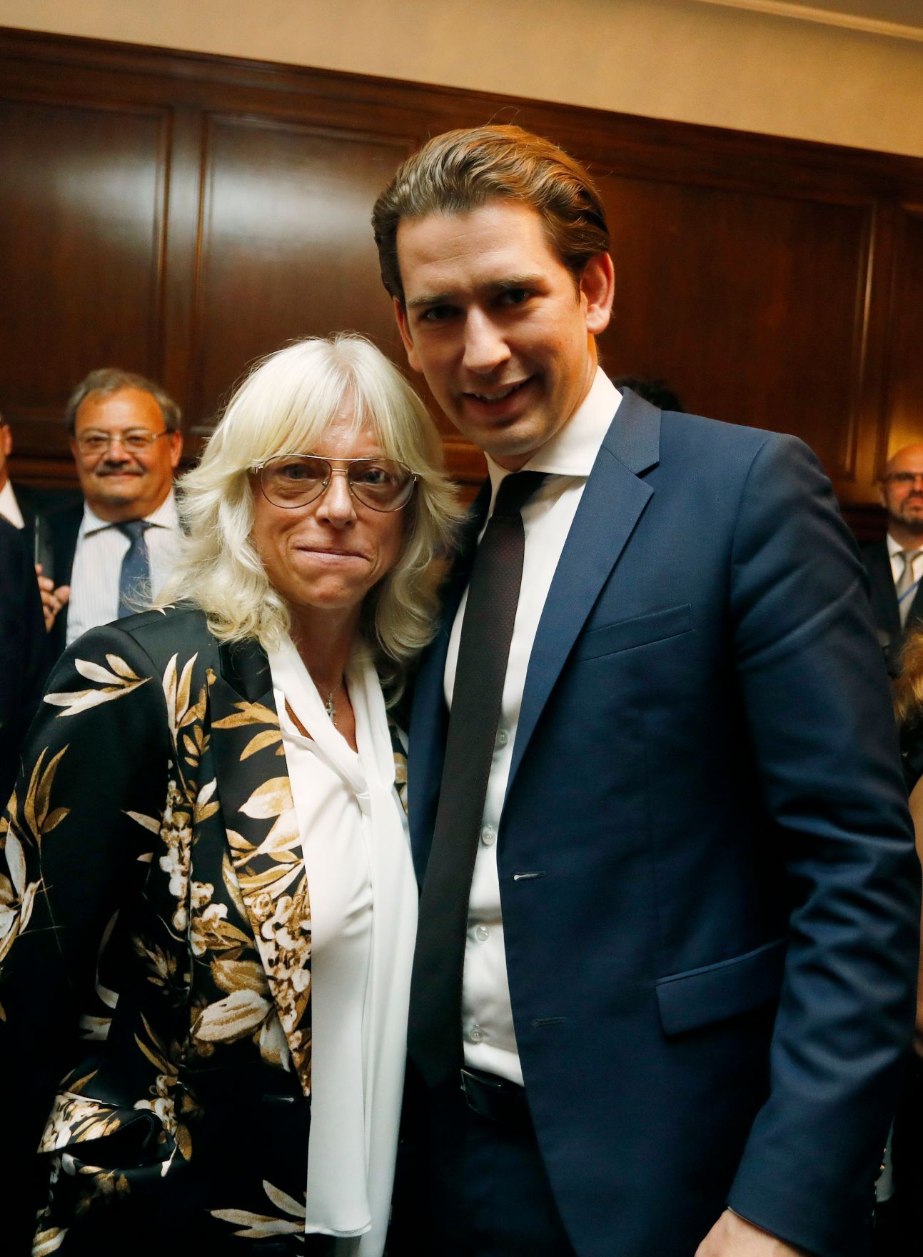 Am 26. September 2018 setzte Bundeskanzler Sebastian Kurz (r.) seine Reise anl&auml;sslich der UN-Generalversammlung nach New York fort. Im Bild beim Empfang der Auslands&ouml;sterreicher.