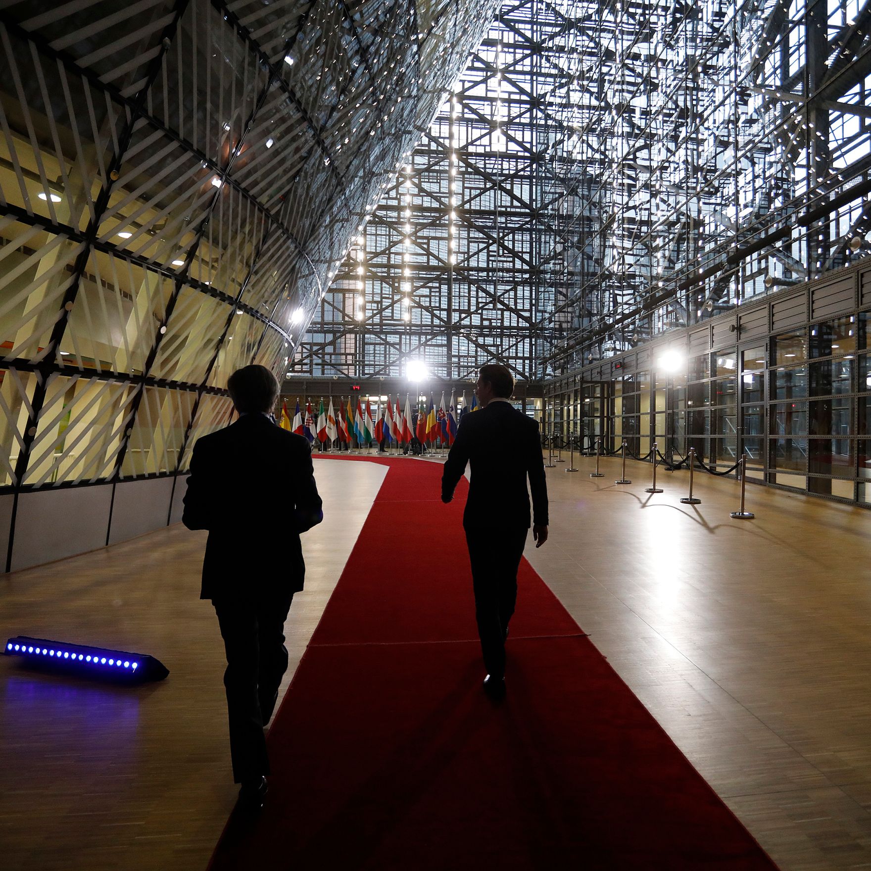 Am 25. November 2018 fand ein Brexit-Gipfel in Br&uuml;ssel statt. Im Bild Bundeskanzler Sebastian Kurz am Weg zu einem Pressestatement.