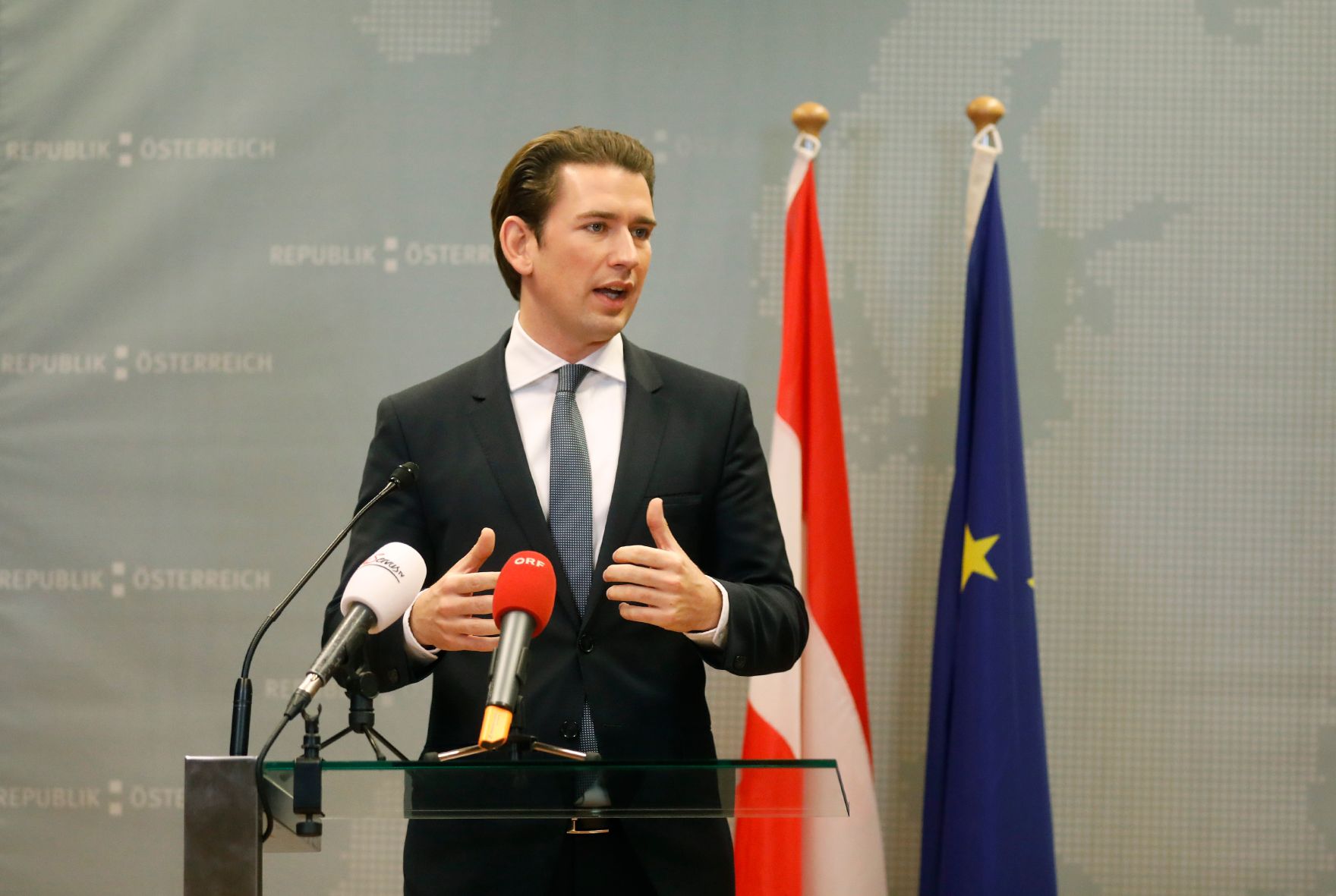 Am 25. November 2018 fand ein Brexit-Gipfel in Br&uuml;ssel statt. Im Bild Bundeskanzler Sebastian Kurz bei der Pressekonferenz.