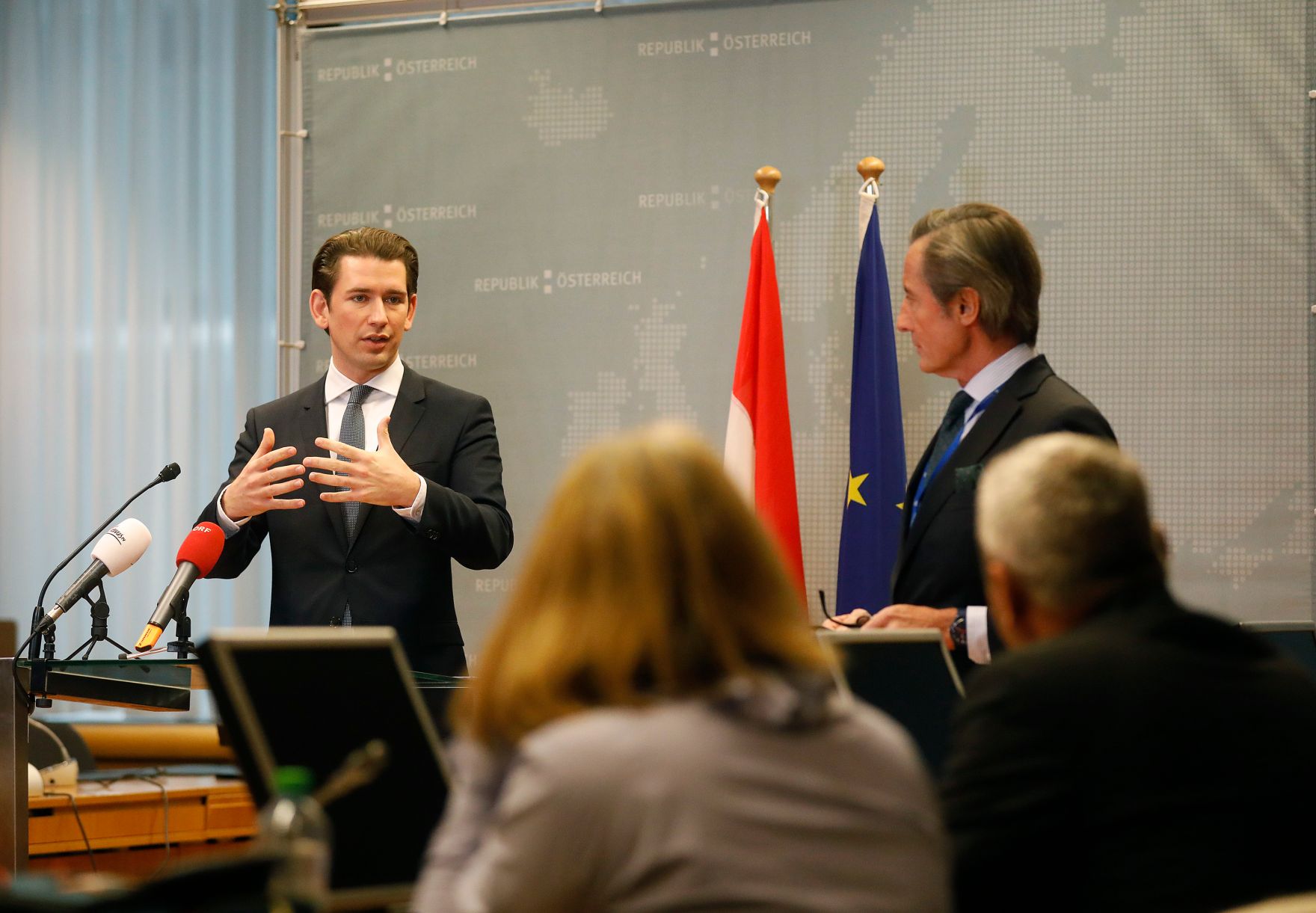 Am 25. November 2018 fand ein Brexit-Gipfel in Br&uuml;ssel statt. Im Bild Bundeskanzler Sebastian Kurz bei der Pressekonferenz.