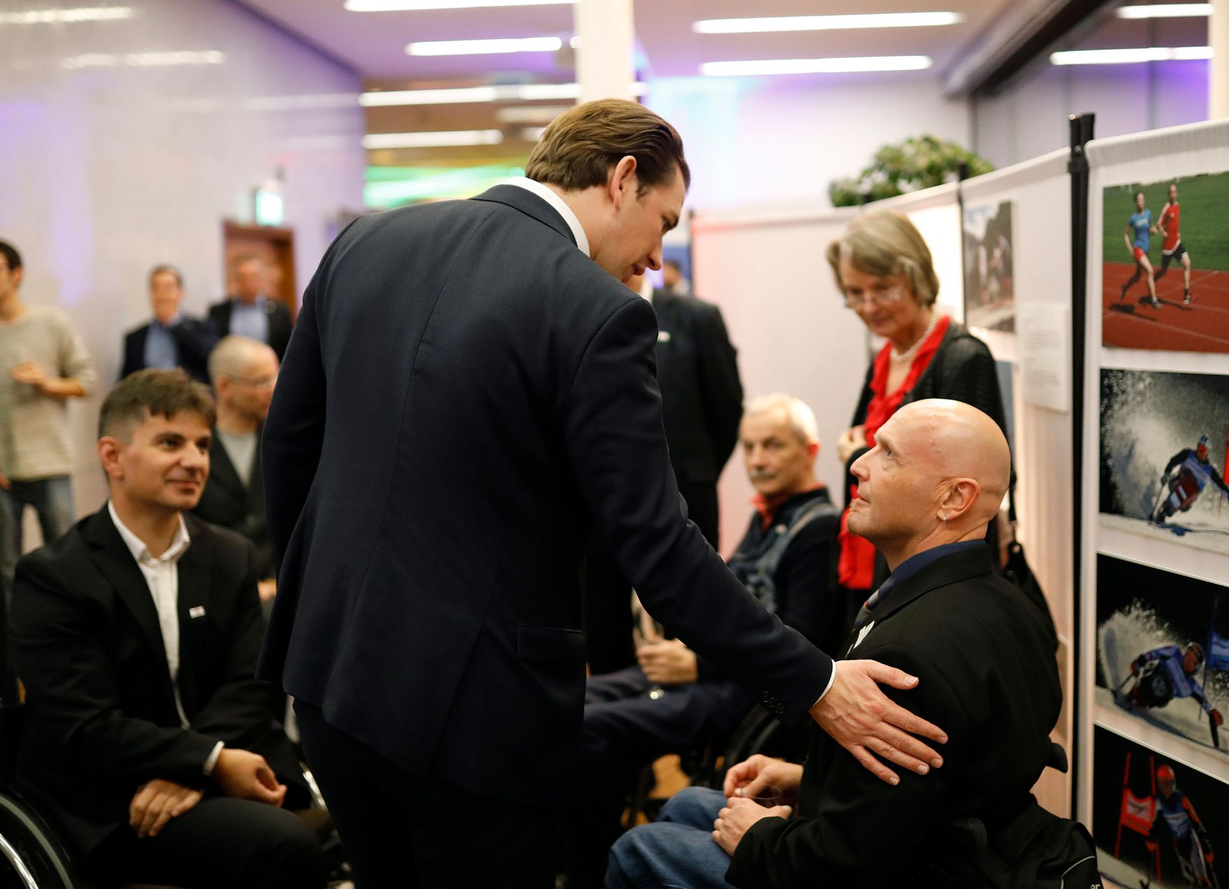 Am 4. Dezember 2018 nahm Bundeskanzler Sebastian Kurz (l.) an der Feier &quot;60 Jahre Behindertensportverband &Ouml;sterreich&quot; teil.