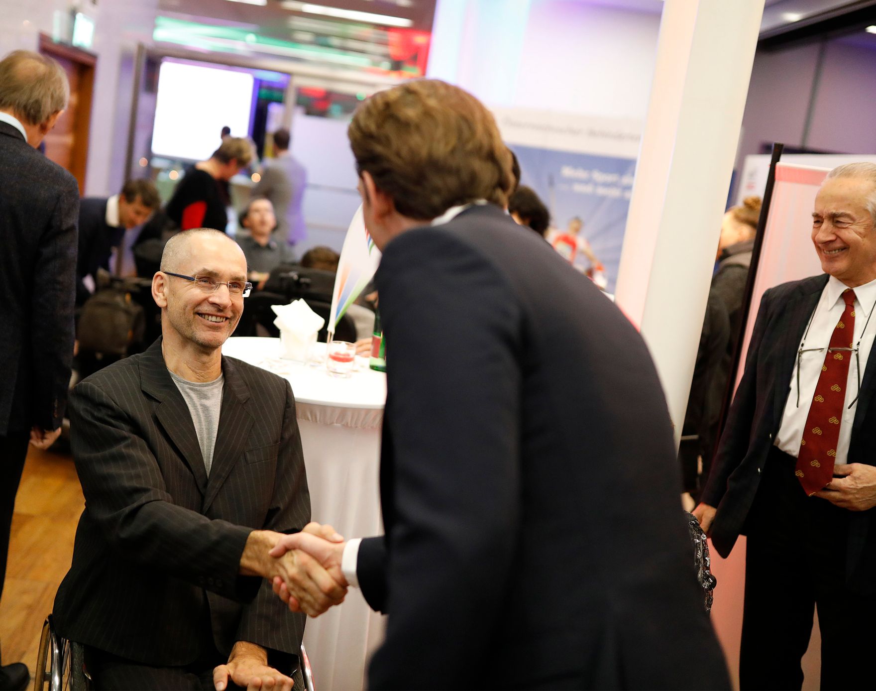 Am 4. Dezember 2018 nahm Bundeskanzler Sebastian Kurz (m.) an der Feier &quot;60 Jahre Behindertensportverband &Ouml;sterreich&quot; teil.