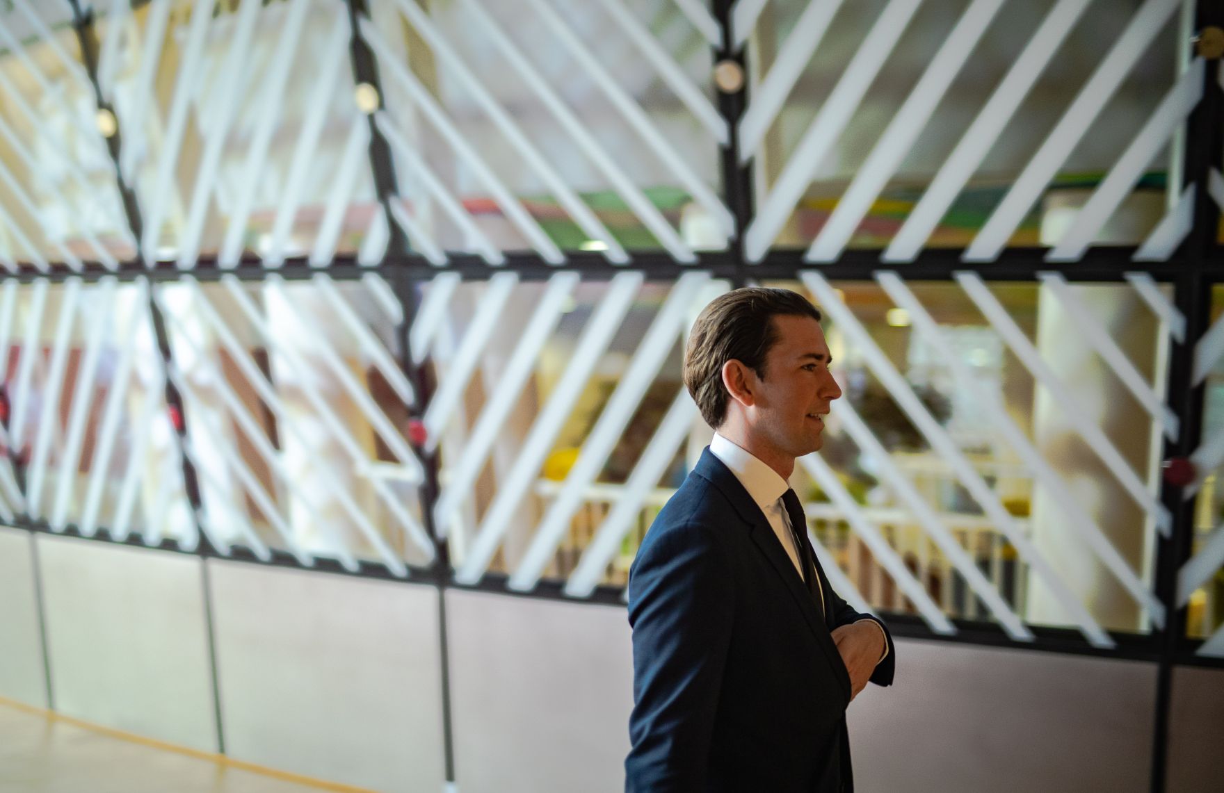 Am 14. Dezember 2018 setzte Bundeskanzler Sebastian Kurz (im Bild) seine Reise nach Br&uuml;ssel anl&auml;sslich des EU-Gipfels fort. Im Bild beim Europ&auml;ischen Rat.