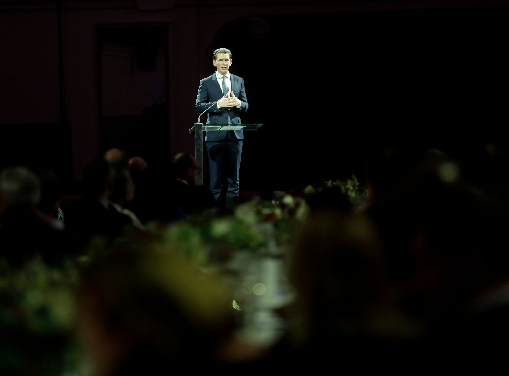 Am 17. Dezember 2018 begann das &quot;Hochrangige Forum Afrika‑Europa&quot;. Im Bild Bundeskanzler Sebastian Kurz beim Abendempfang in der Spanischen Hofreitschule.