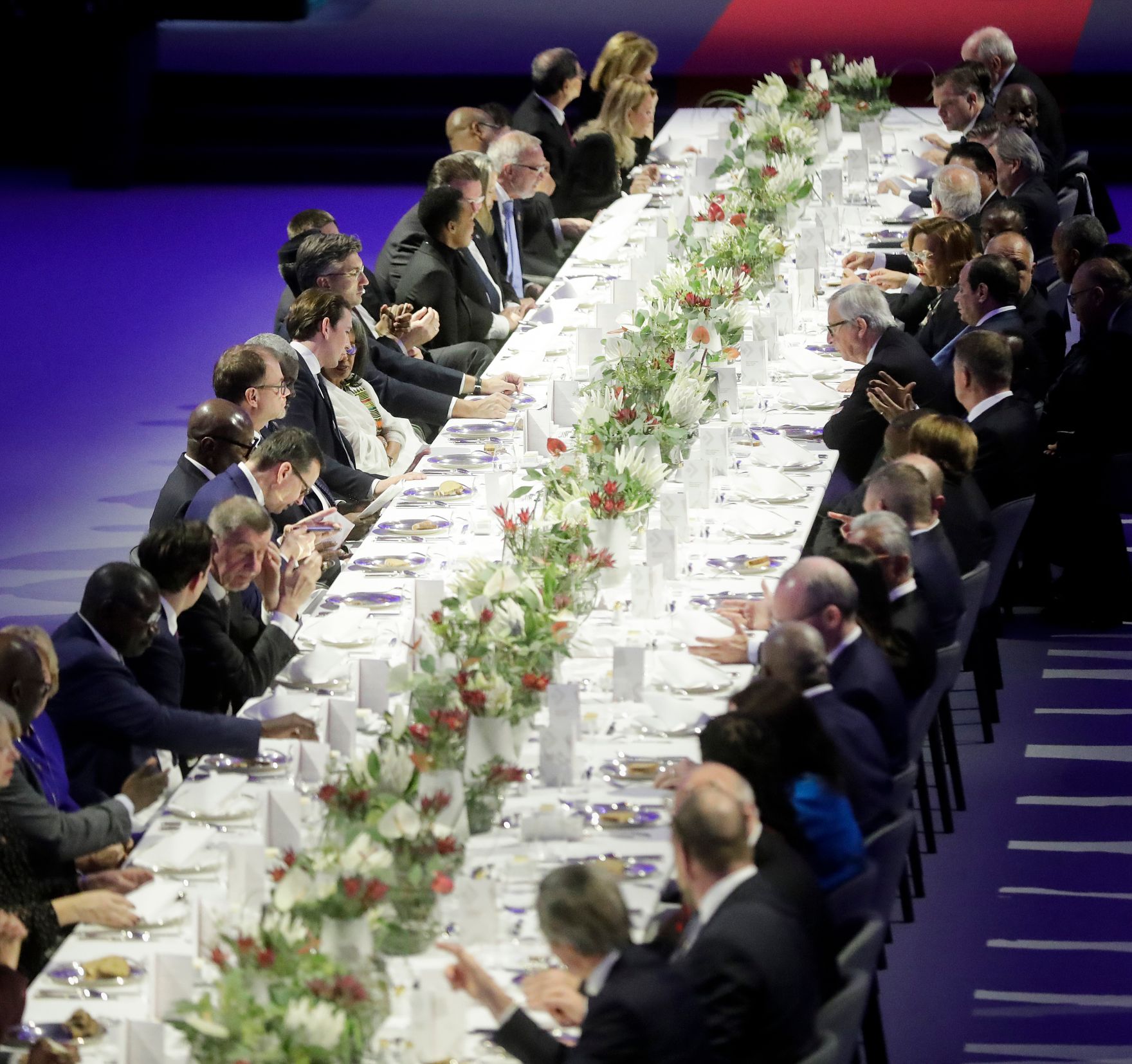 Am 17. Dezember 2018 begann das &quot;Hochrangige Forum Afrika‑Europa&quot;. Im Bild beim Abendempfang in der Spanischen Hofreitschule.