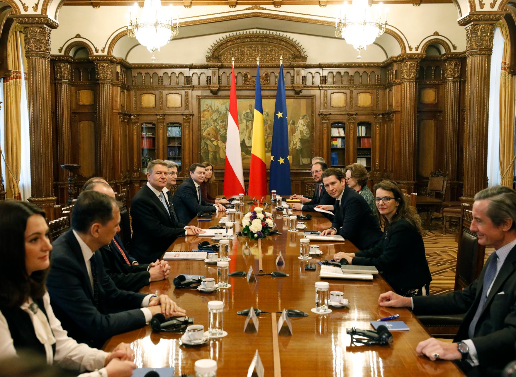 Am 21. Dezember 2018 reiste Bundeskanzler Sebastian Kurz zu einem Arbeitsbesuch nach Bukarest. Im Bild mit dem rum&auml;nischen Pr&auml;sidenten Klaus Werner Johannis.