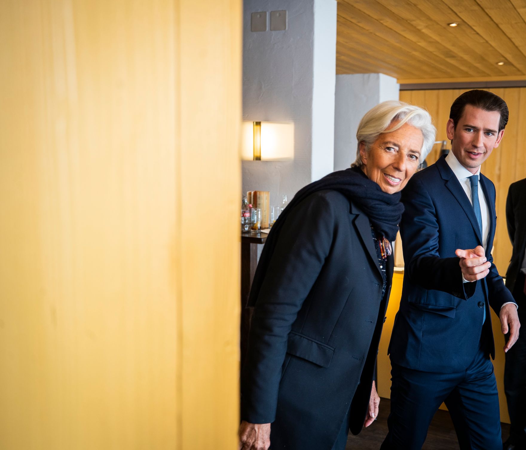 Am 24. J&auml;nner 2020 nahm Bundeskanzler Sebastian Kurz (r.) am Weltwirtschaftsforum in Davos teil. Im Bild mit der gesch&auml;ftsf&uuml;hrenden Direktorin des Internationalen W&auml;hrungsfonds, Christine Lagarde (l.).