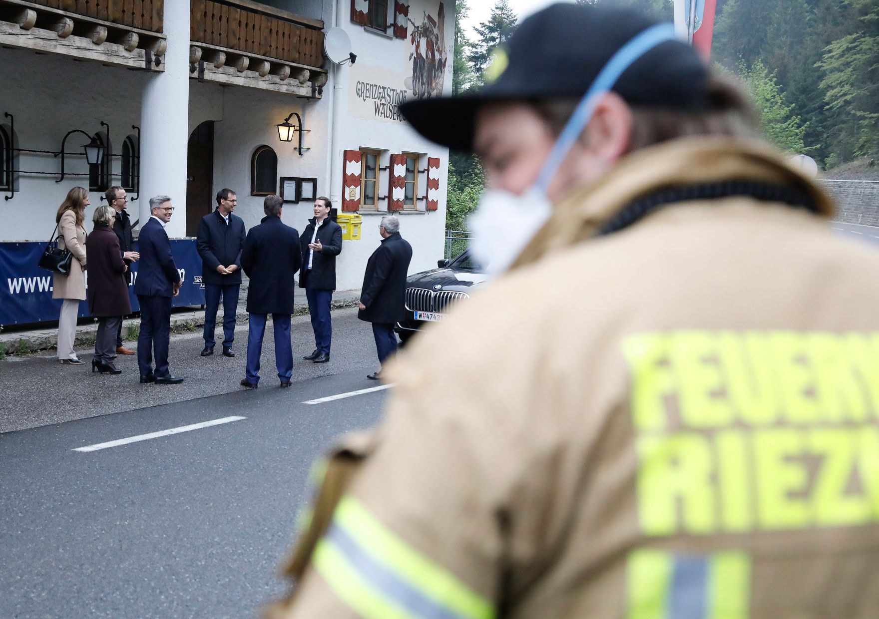 Am 14. Mai 2020 besuchte Bundeskanzler Sebastian Kurz das Kleinwalsertal.