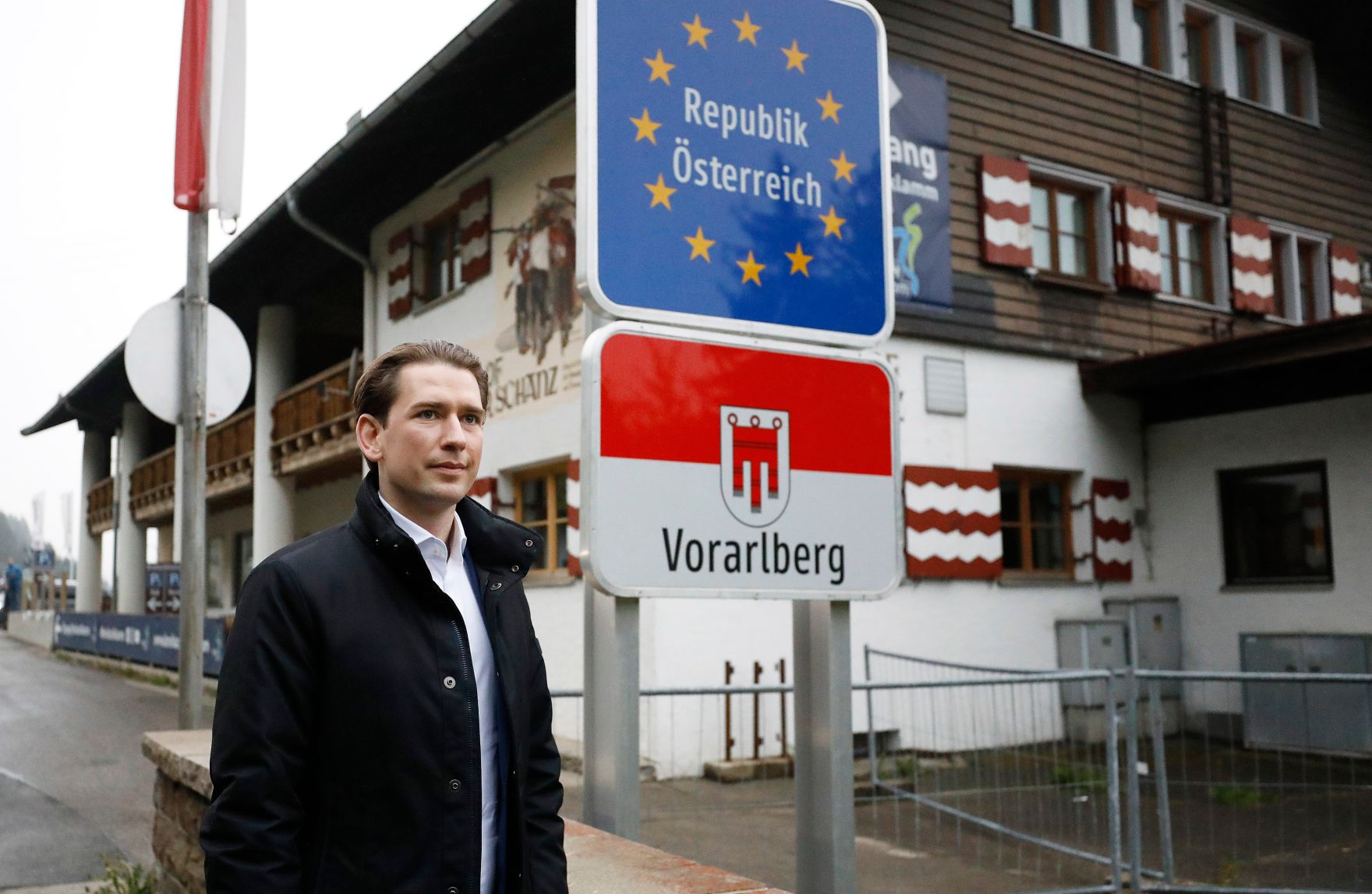 Am 14. Mai 2020 besuchte Bundeskanzler Sebastian Kurz (im Bild) das Kleinwalsertal.