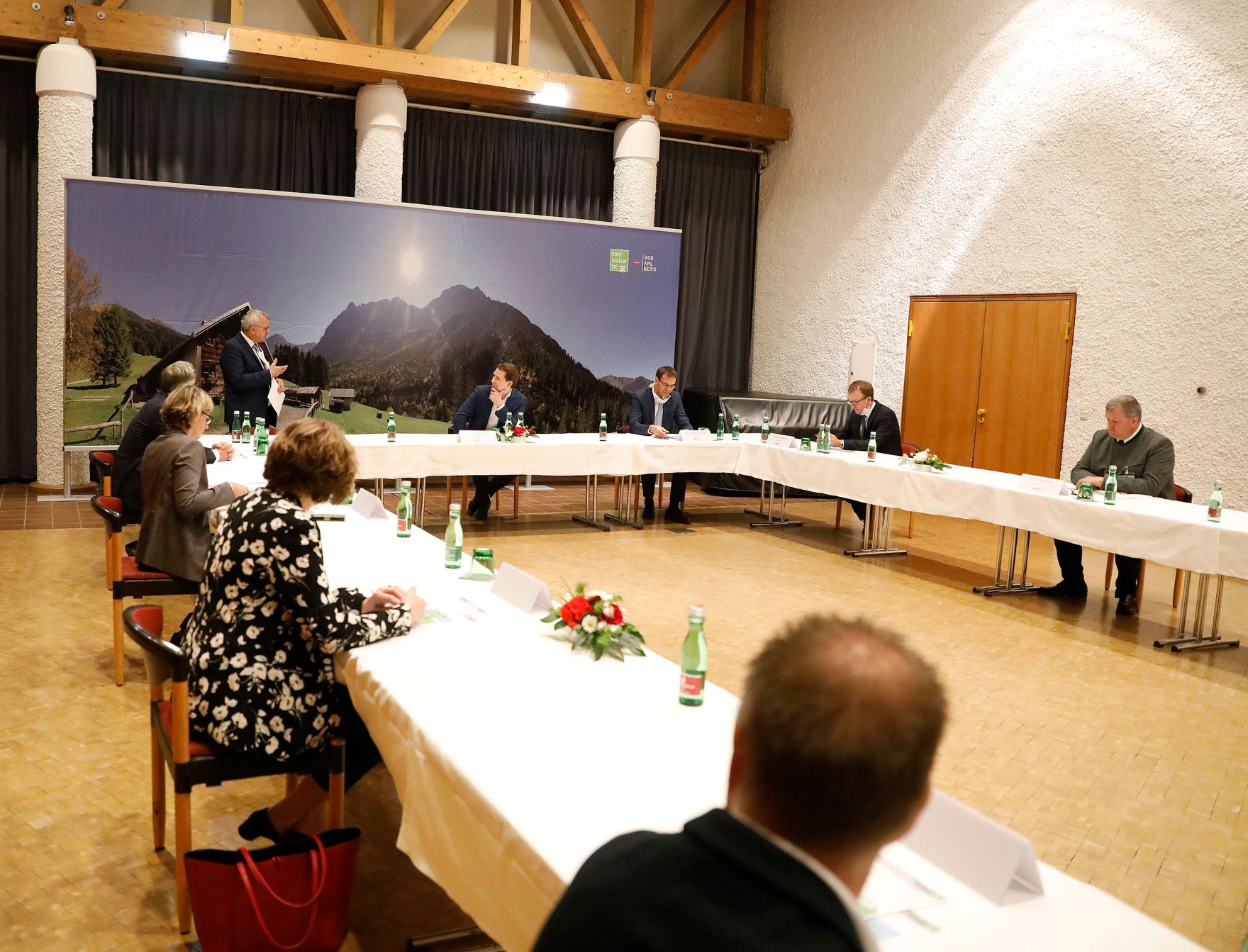 Am 14. Mai 2020 besuchte Bundeskanzler Sebastian Kurz das Kleinwalsertal.