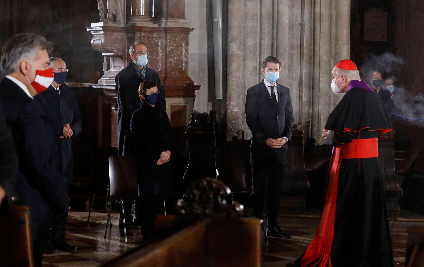 Am 3. November 2020 nahm Bundeskanzler Sebastian Kurz am Gedenkgottesdienst f&uuml;r die Opfer des Terroranschlags in Wien im Stephansdom teil.