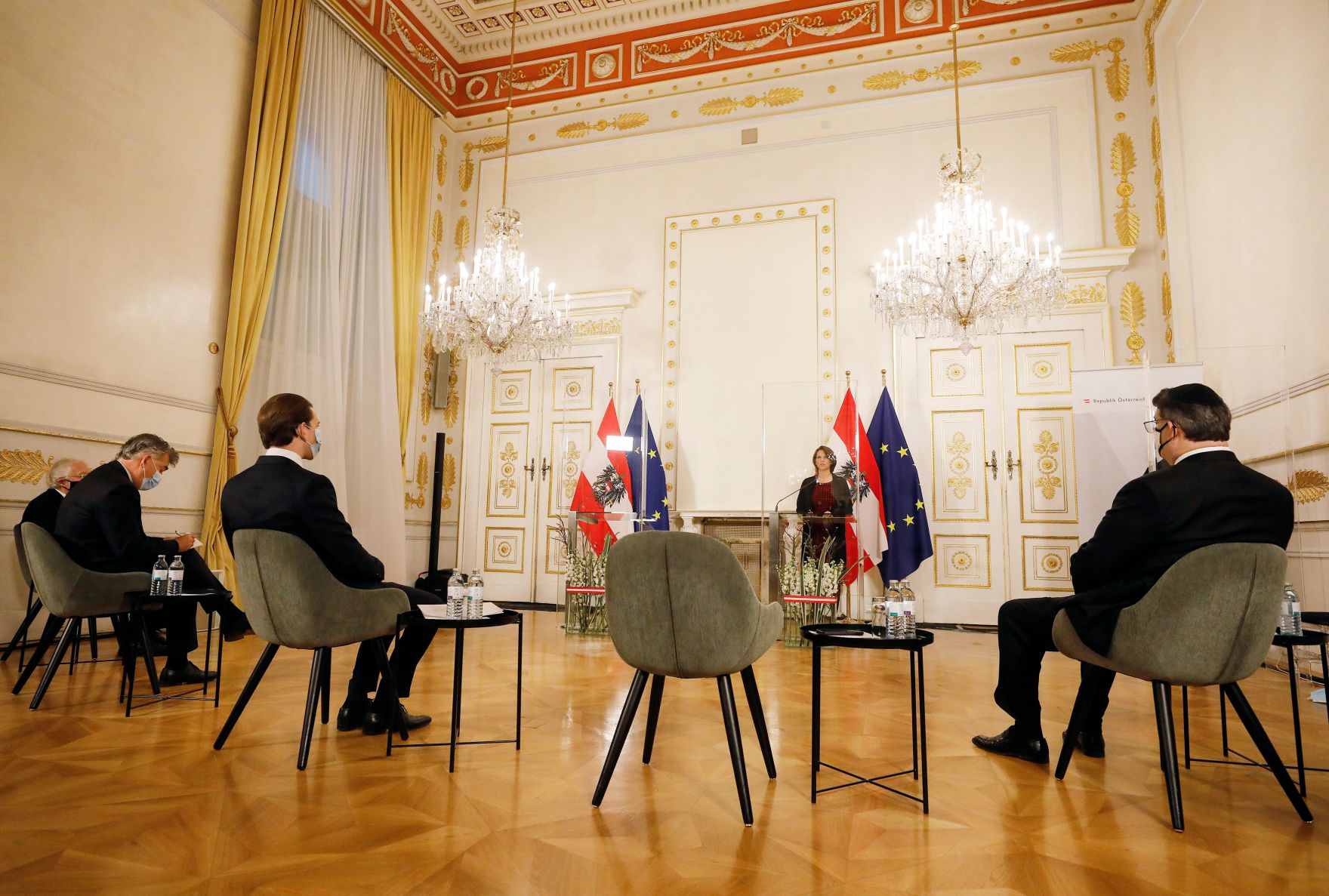 Am 9. November 2020 fand anl&auml;&szlig;lich der Novemberpogrome eine Gedenkveranstaltung im Bundeskanzleramt statt.