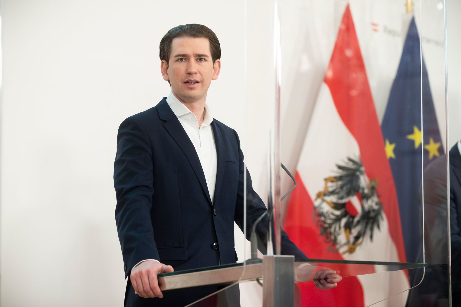 Im Bild Bundeskanzler Sebastian Kurz beim Pressefoyer nach dem Ministerrat am 3. M&auml;rz 2021.