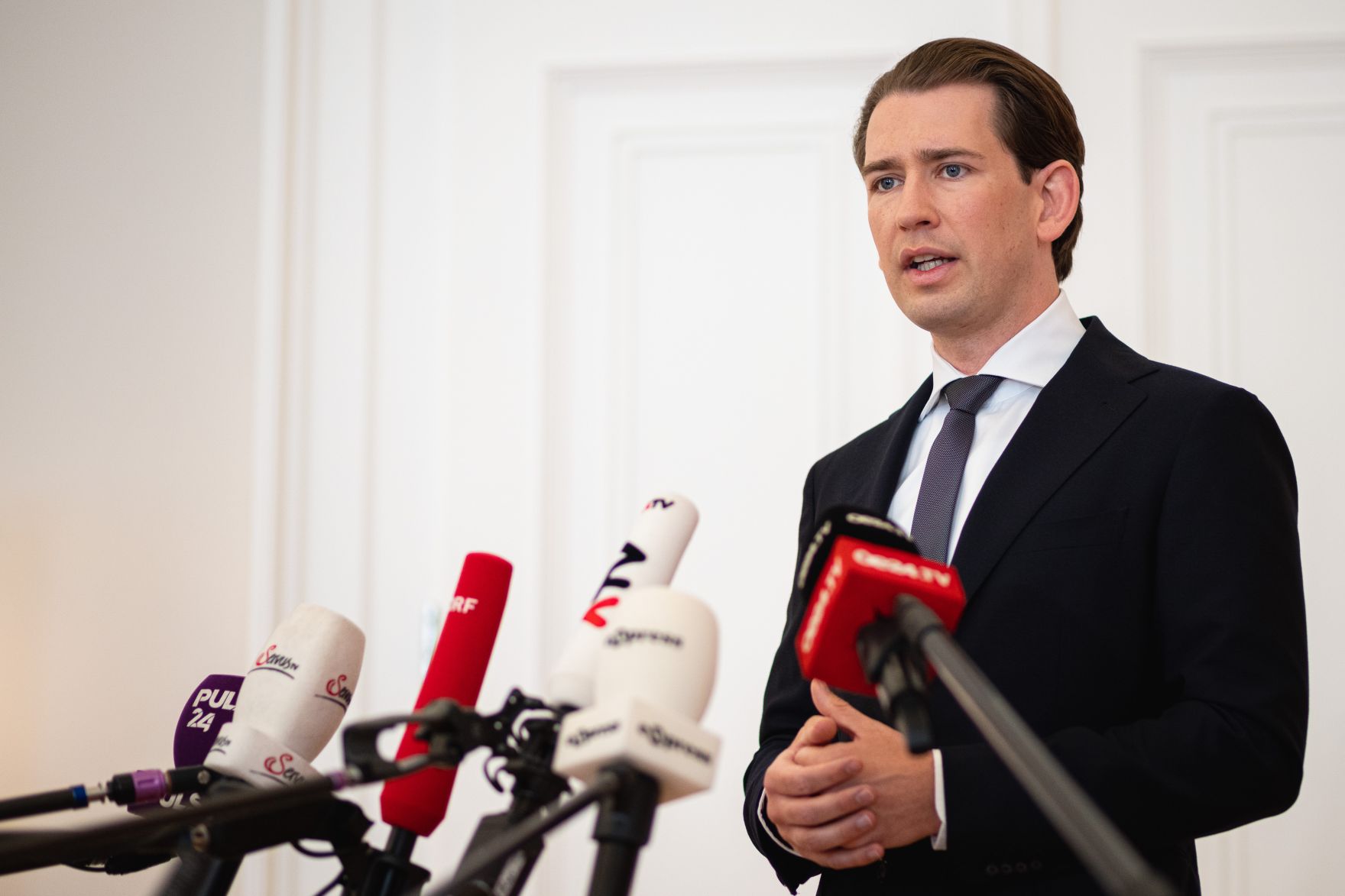 Am 29. Juni 2021 gab Bundeskanzler Sebastian Kurz (im Bild) ein Pressestatement zum j&uuml;ngsten M&auml;dchenmord