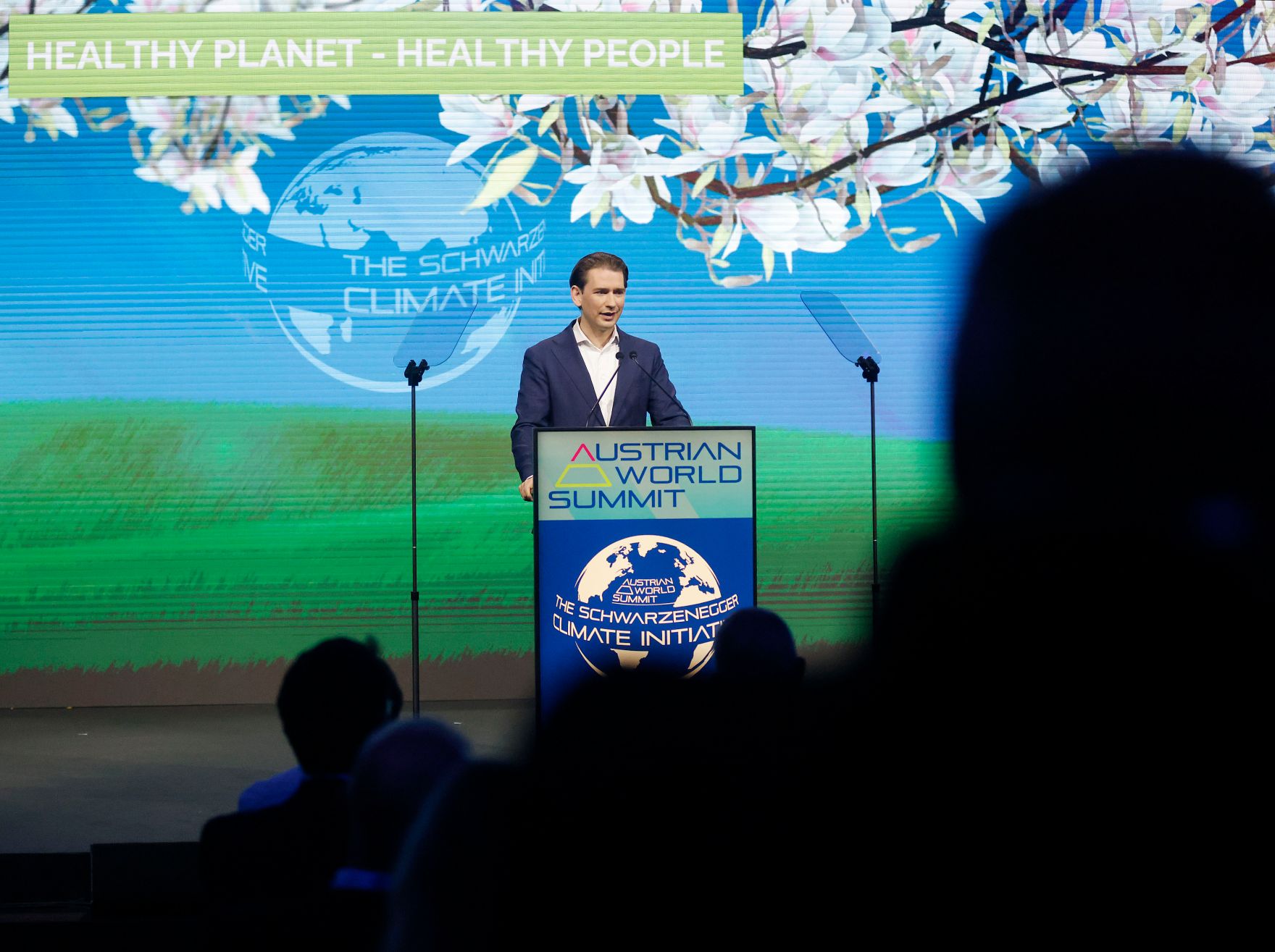 Am 1. Juli 2021 nahm Bundeskanzler Sebastian Kurz (im Bild) am 5. Austrian World Summit teil.