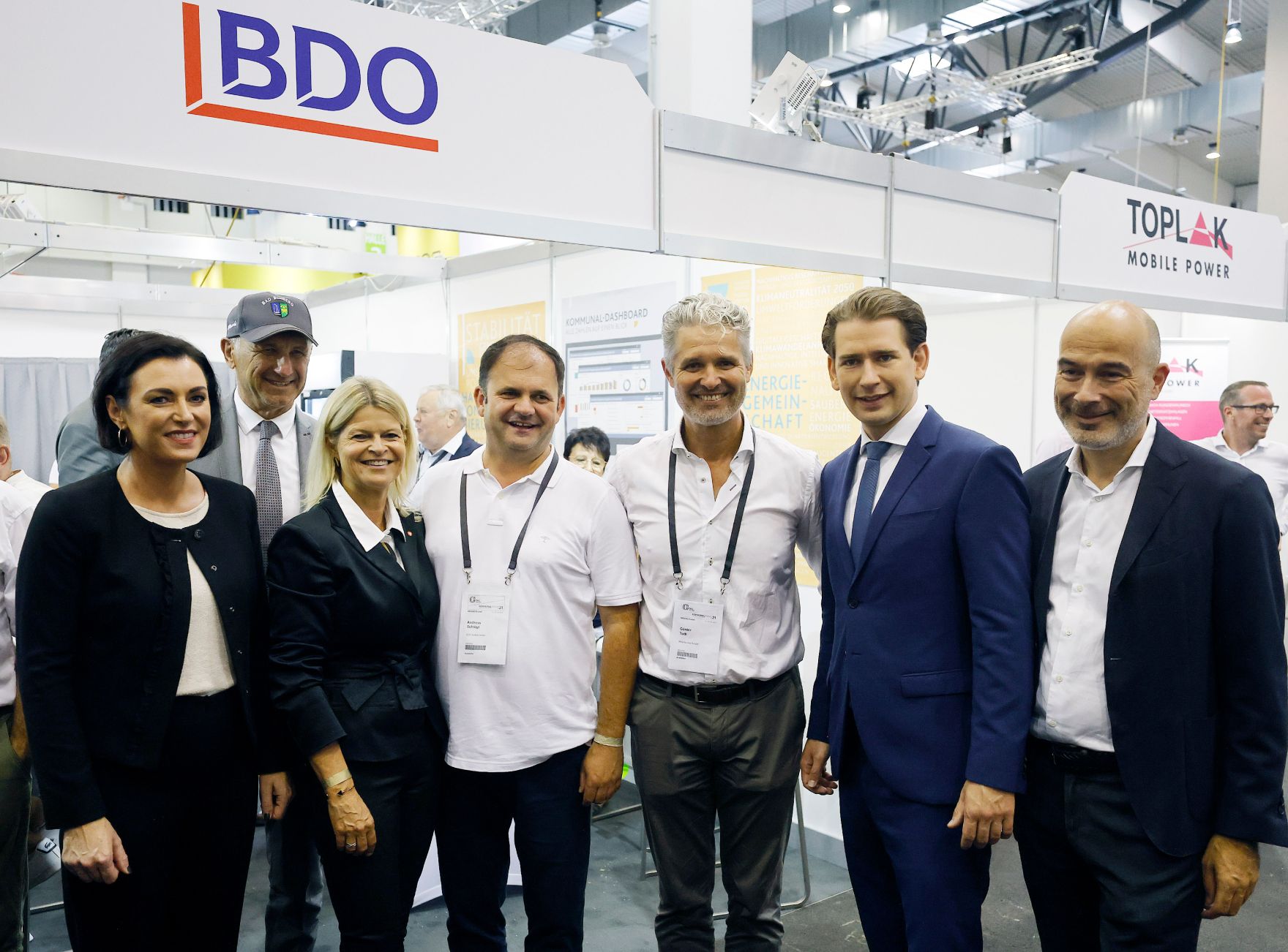 Am 16. September 2021 nahm Bundeskanzler Sebastian Kurz (2.v.r.) an der Haupttagung des 67. Österreichischen Gemeindetages teil.