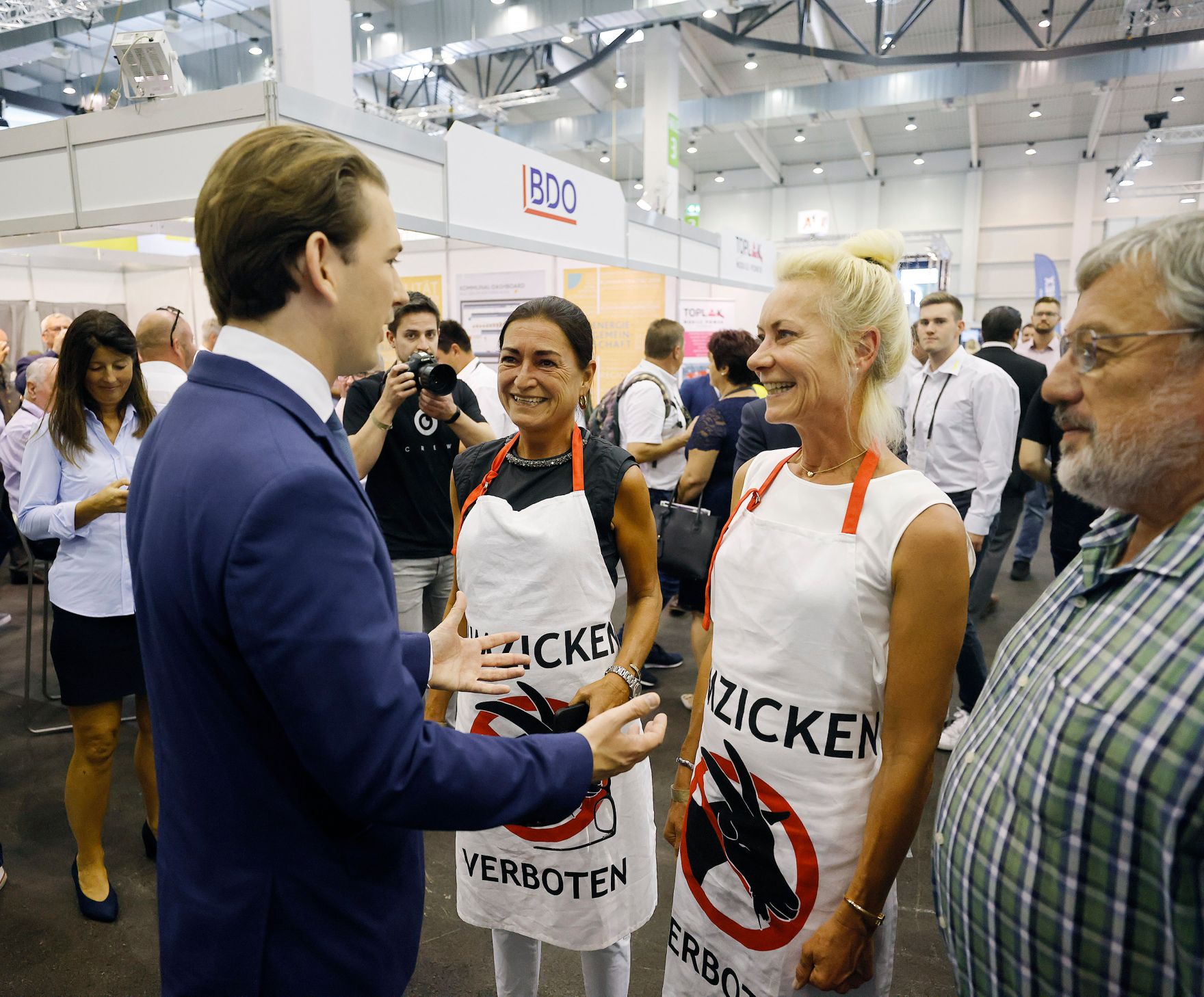 Am 16. September 2021 nahm Bundeskanzler Sebastian Kurz (l.) an der Haupttagung des 67. Österreichischen Gemeindetages teil.