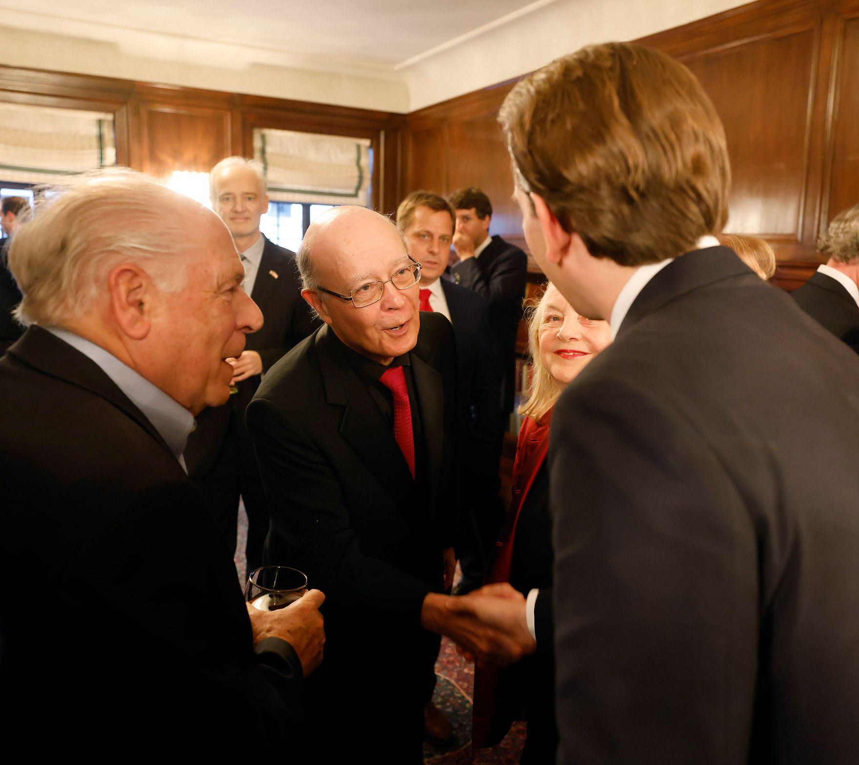 Am 22. September 2021 reiste Bundeskanzler Sebastian Kurz (r.) zu einem mehrt&auml;gigen Arbeitsbesuch nach New York. Im Bild beim Austrian-American Empfang.
