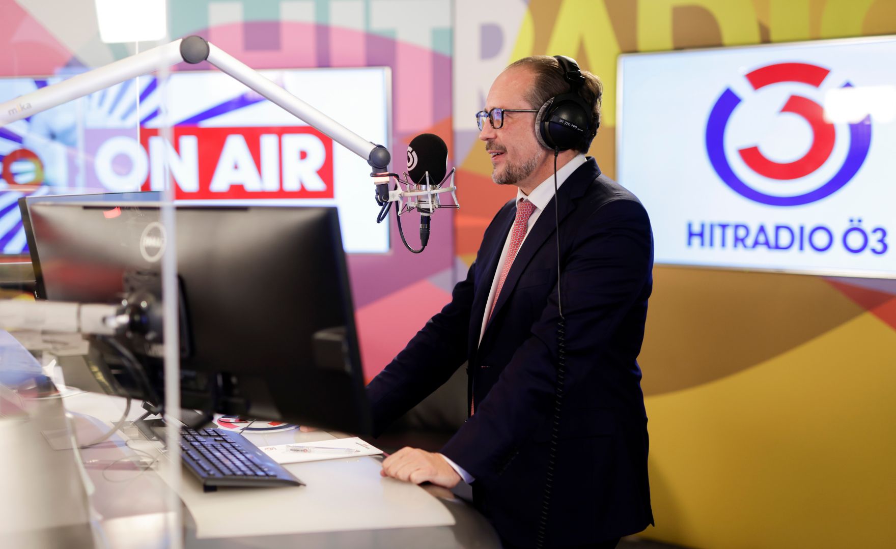 Am 15. Oktober 2021 besucht Bundeskanzler Alexander Schallenberg den &Ouml;3.