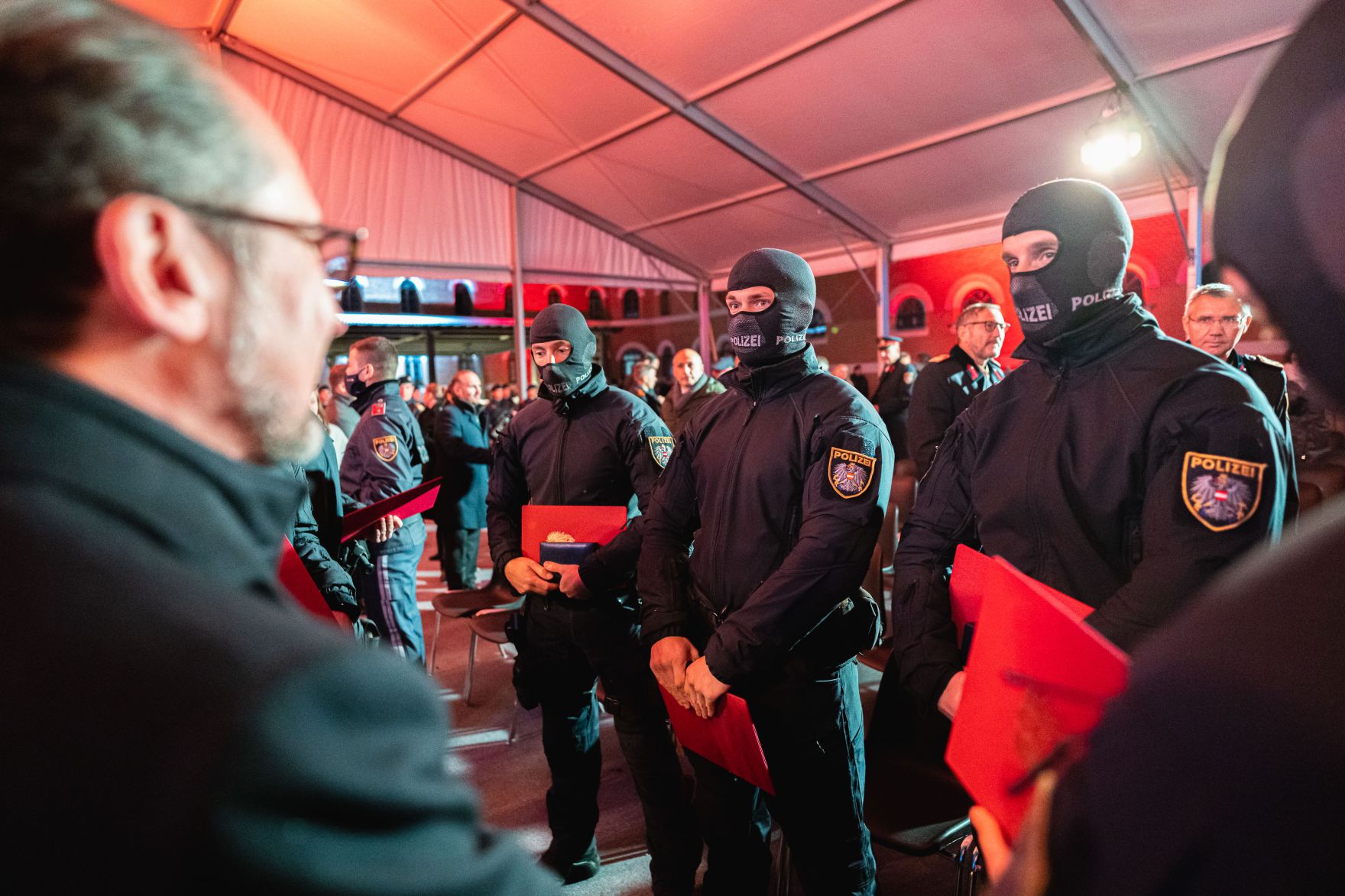 Am 02. November 2021 nahm Bundeskanzler Alexander Schallenberg (im Bild) an der Ehrung von Polizisten anl&auml;sslich des Terroranschlages in der Wiener Innenstadt im November 2020 teil.