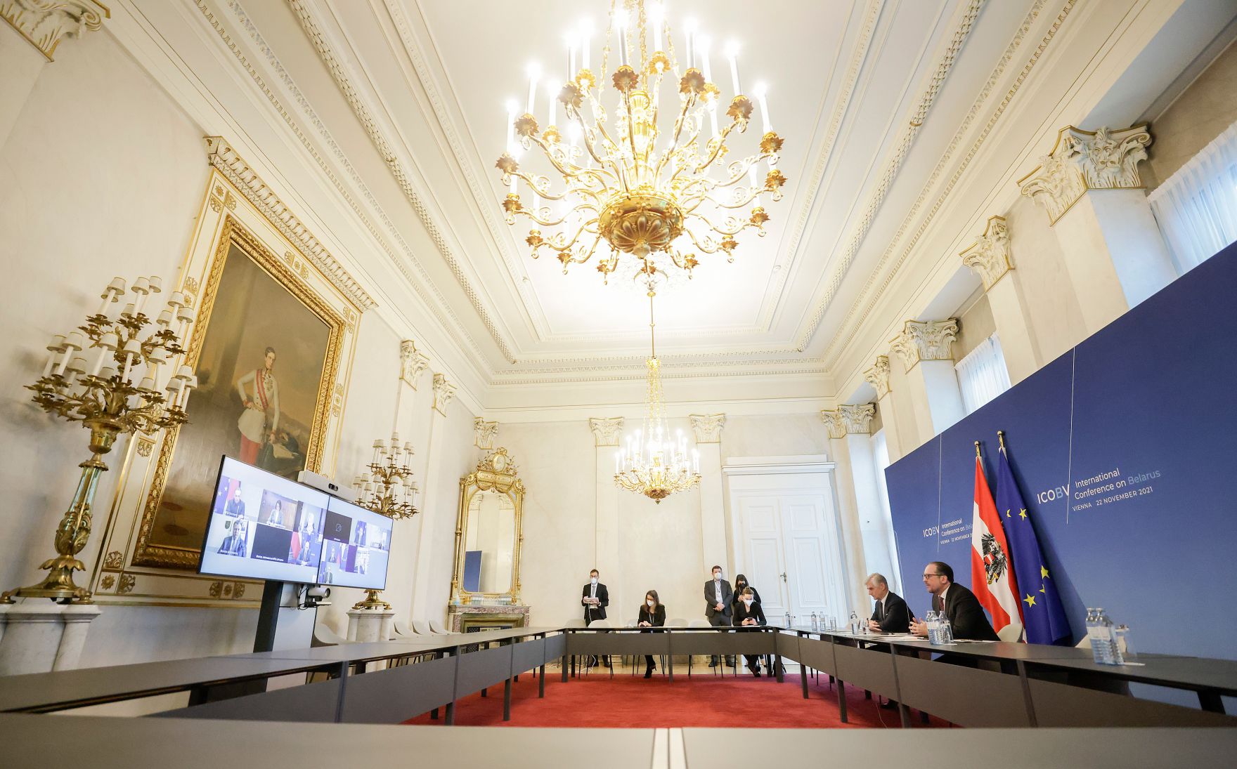 Am 22. November 2021 lud Bundeskanzler Alexander Schallenberg gemeinsam mit Bundesminister Michael Linhart zu der Belarus Videokonferenz ein.