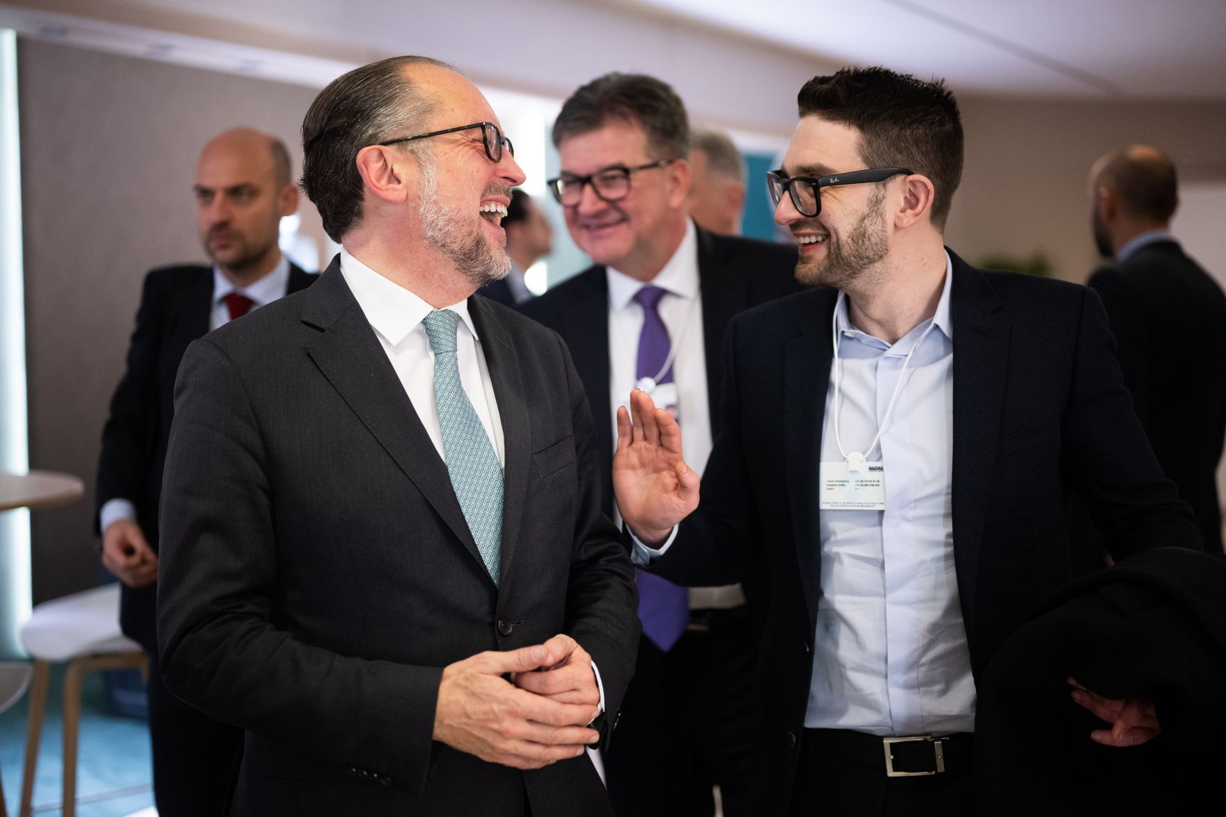 Am 23. J&auml;nner 2025 nahm Bundeskanzler Alexander Schallenberg (l.) am Weltwirtschaftsforum in Davos teil.