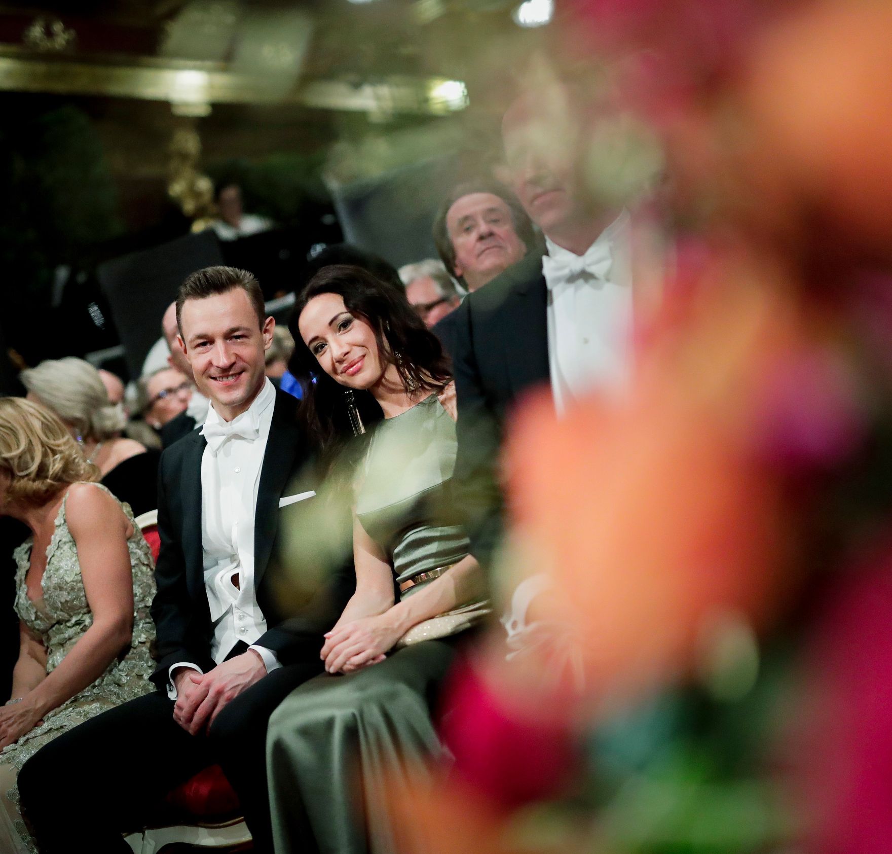 Am 24. J&auml;nner 2019 besuchte Bundesminister Gernot Bl&uuml;mel (l.) gemeinsam mit Clivia Treidl (r.) den Ball der Wiener Philharmoniker.
