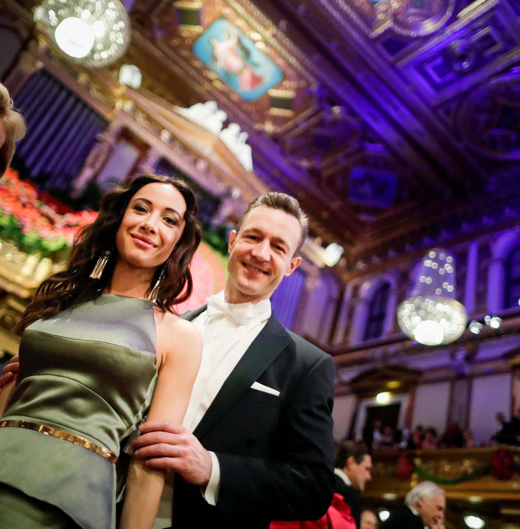 Am 24. J&auml;nner 2019 besuchte Bundesminister Gernot Bl&uuml;mel (r.) gemeinsam mit Clivia Treidl (l.) den Ball der Wiener Philharmoniker.