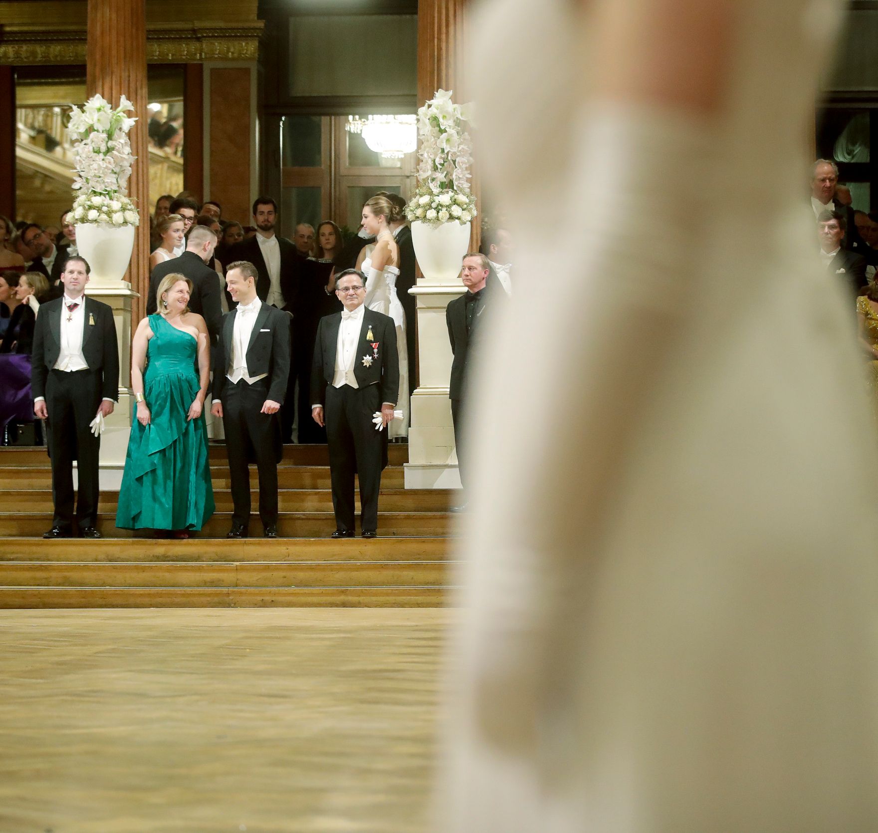 Am 26. J&auml;nner 2019 besuchte Bundesminister Gernot Bl&uuml;mel (m.l.) den Ball der Industrie und Technik. Im Bild mit Bundesministerin Karin Kneissl (m.r.)