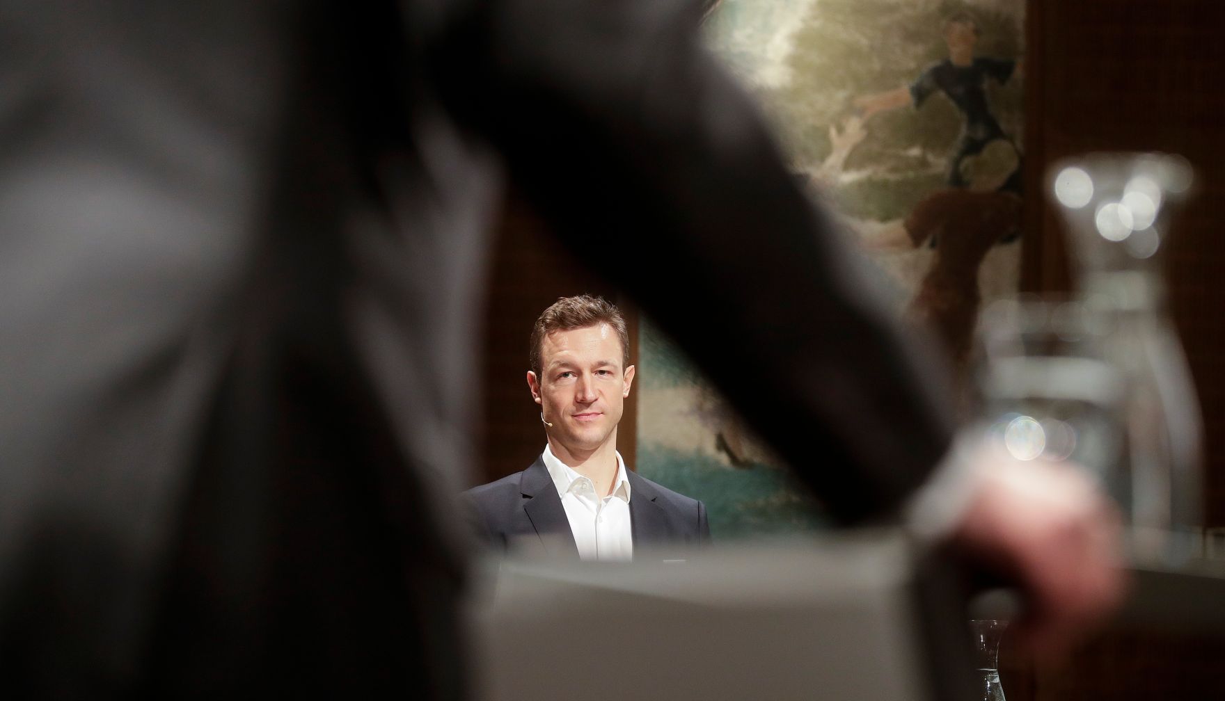 Am 30. J&auml;nner 2019 nahm Bundesminister Gernot Bl&uuml;mel (im Bild) an der &Ouml;1 Klartext Diskussion teil.