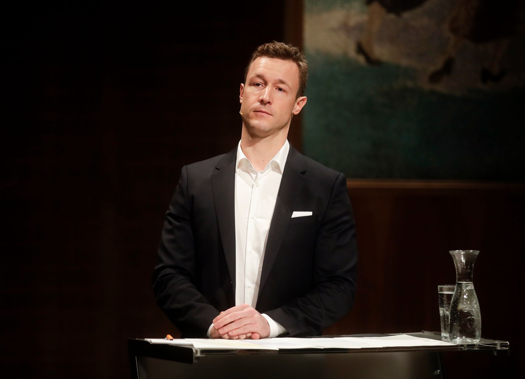 Am 30. J&auml;nner 2019 nahm Bundesminister Gernot Bl&uuml;mel (im Bild) an der &Ouml;1 Klartext Diskussion teil.