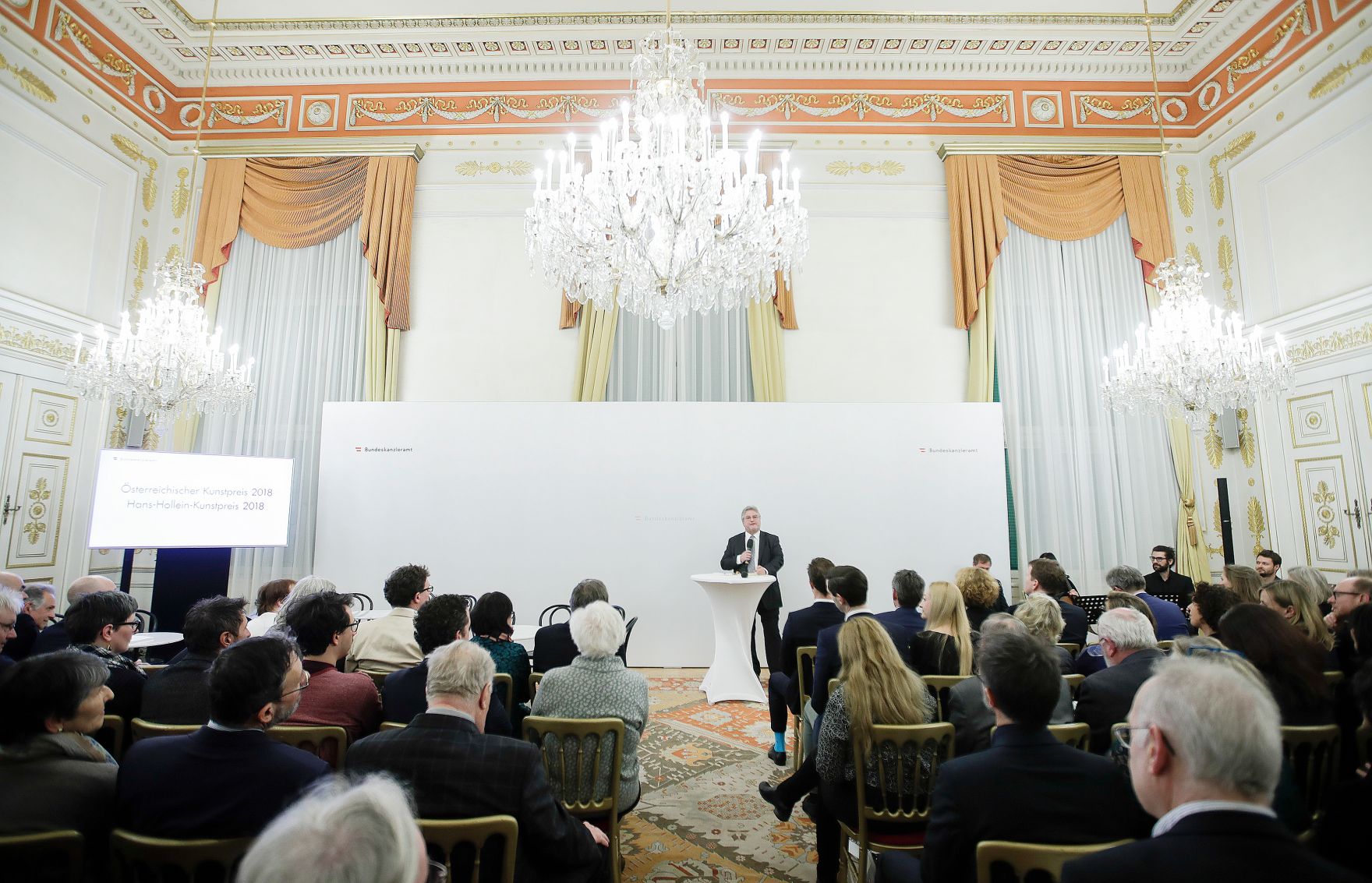 Am 21. Februar 2019 &uuml;berreichte Bundesminister Gernot Bl&uuml;mel die &Ouml;sterreichischen Kunstpreise und den Hans-Hollein-Kunstpreis.