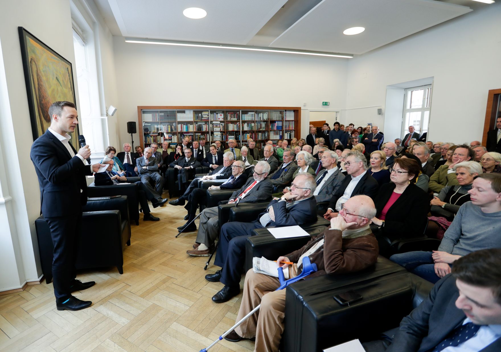 Am 6. M&auml;rz 2019 referierte Bundesminister Gernot Bl&uuml;mel beim &Ouml;GAVN zum Thema R&uuml;ckblick zum &Ouml;sterreichischen EU-Ratsvorsitz 2018.