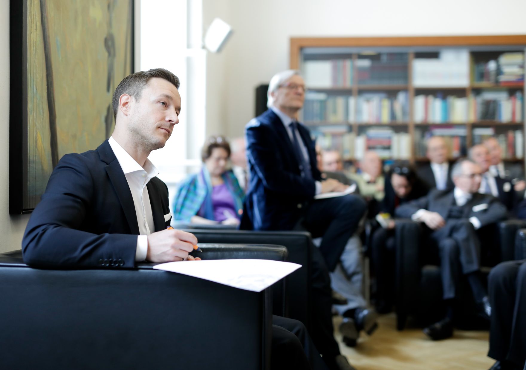 Am 6. M&auml;rz 2019 referierte Bundesminister Gernot Bl&uuml;mel beim &Ouml;GAVN zum Thema R&uuml;ckblick zum &Ouml;sterreichischen EU-Ratsvorsitz 2018.