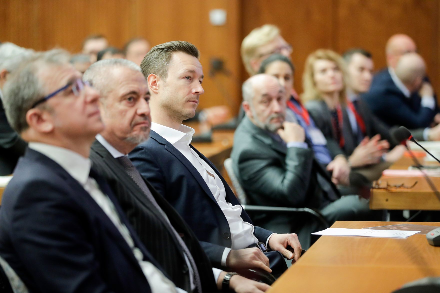 Am 14. M&auml;rz 2019 besuchte Bundesminister Gernot Bl&uuml;mel (m.) die Vienna Cyber Security Week in der Wirtschaftskammer &Ouml;sterreich.