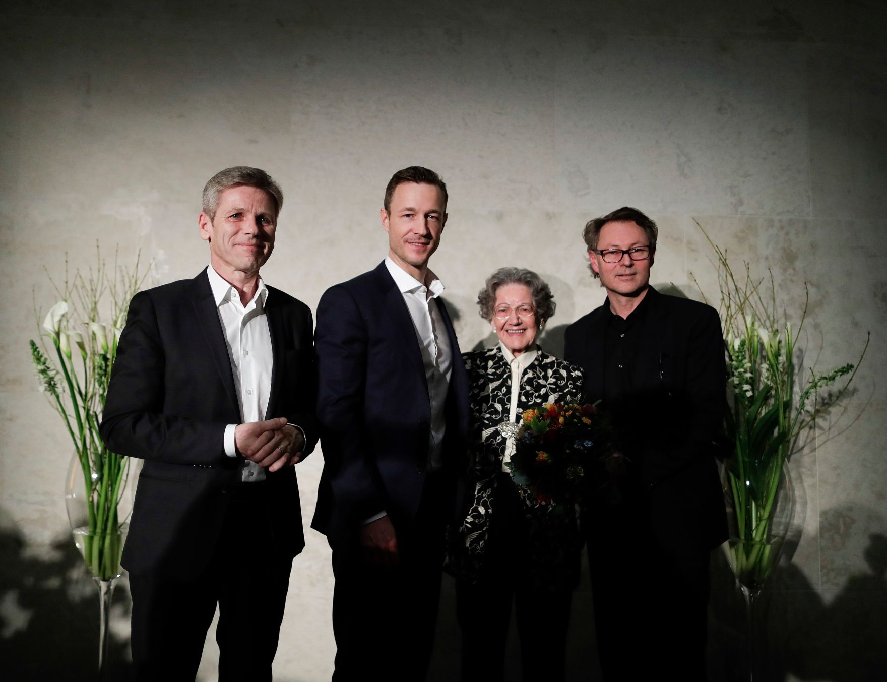 Am 15. M&auml;rz 2019 er&ouml;ffnete Bundesminister Gernot Bl&uuml;mel (m.l.) die Ausstellung &quot;Wien 1900. Aufbruch in die Moderne&quot; im Leopold Museum. Im Bild mit Elisabeth Leopold (m.r.), Josef Ostermayer (l.) und dem Direktor des Leopold Museums Hans-Peter Wipplinger (r.).