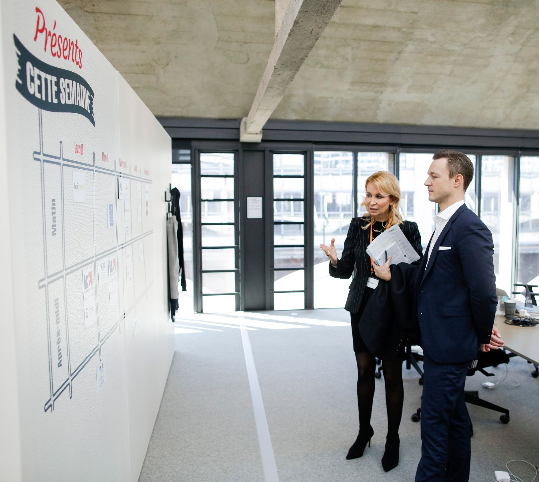 Am 21. M&auml;rz 2019 reiste Bundesminister Gernot Bl&uuml;mel (r.) nach Paris. Im Bild bei Station F.