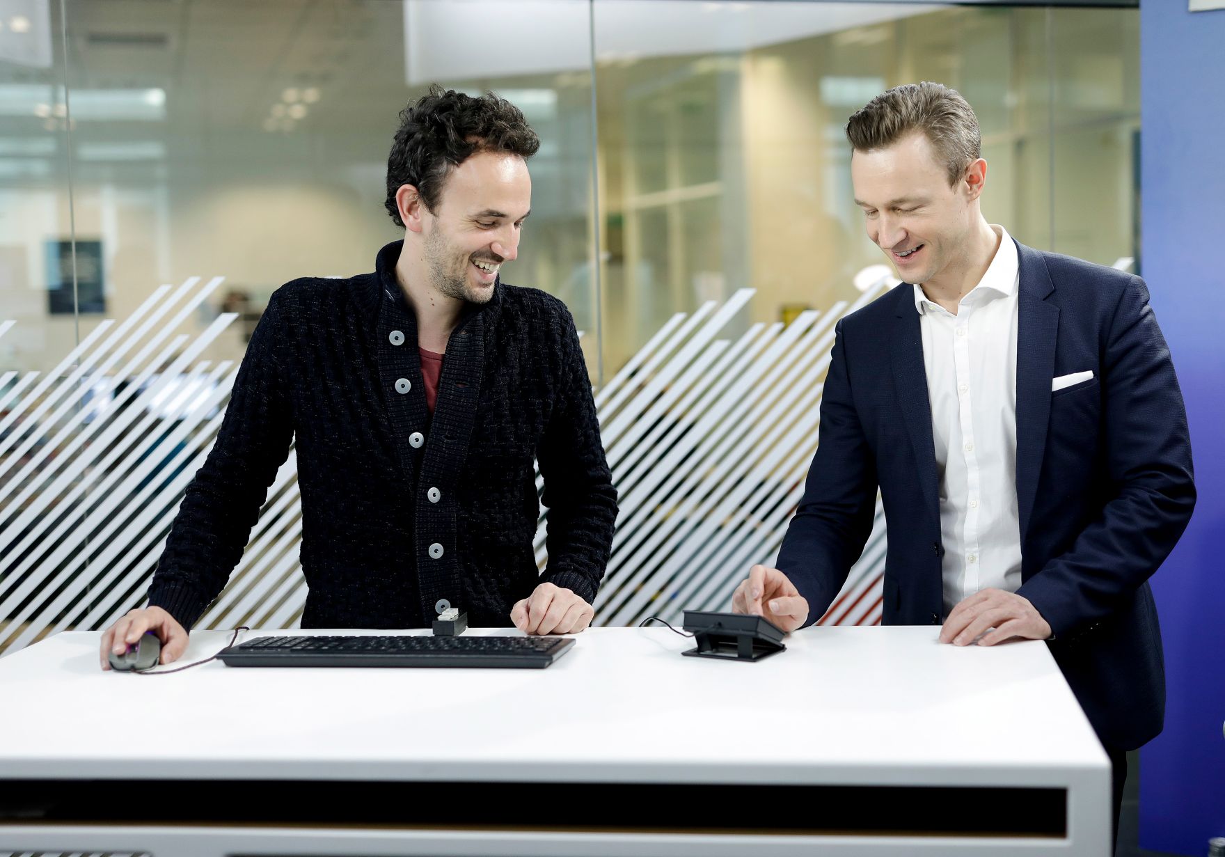 Am 21. M&auml;rz 2019 reiste Bundesminister Gernot Bl&uuml;mel (r.)nach Paris. Im Bild bei Le Figaro.