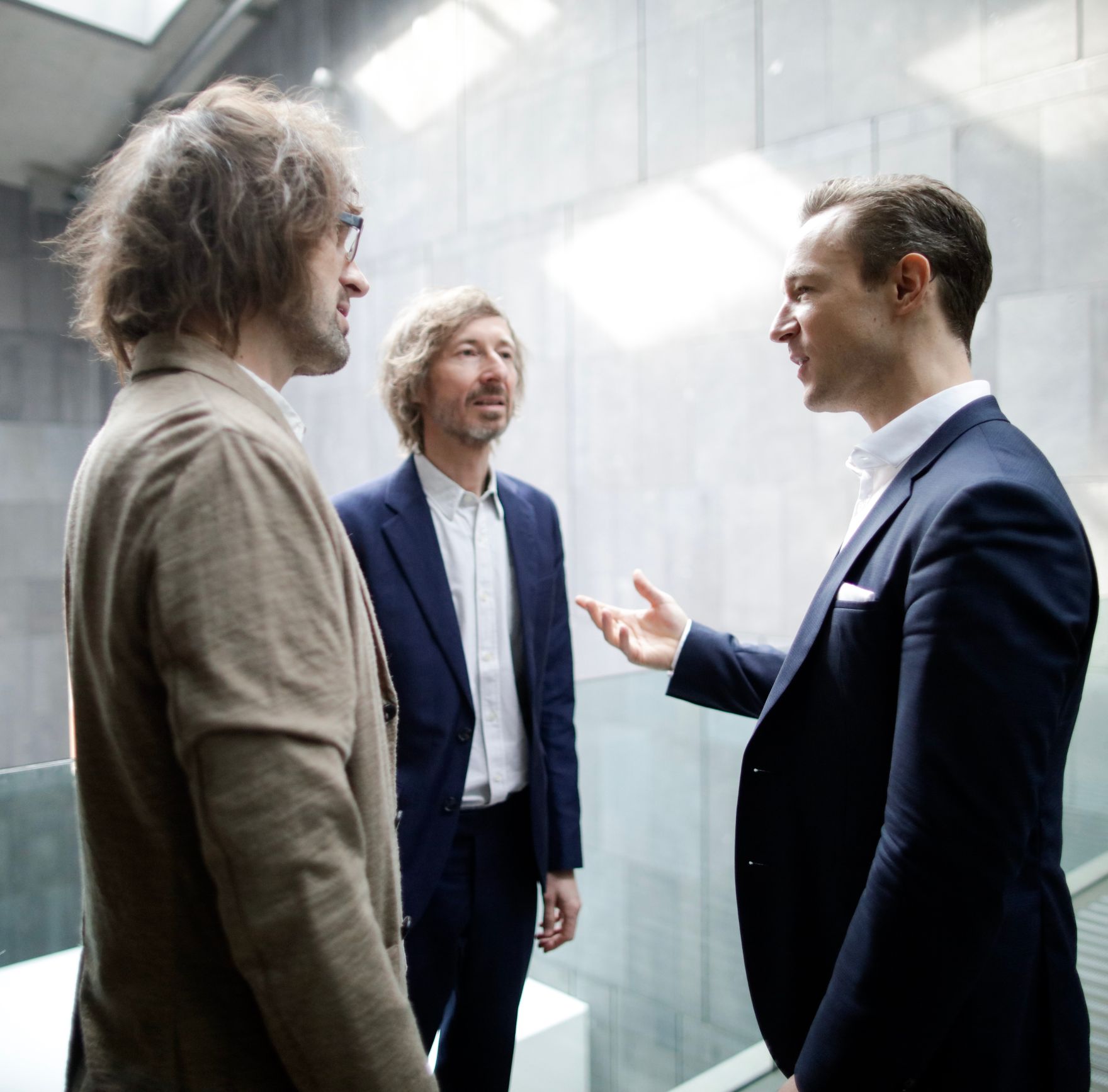 Am 03. April 2019 fand Pressekonferenz zum Thema &quot;Architekturbiennale Venedig 2020&quot; mit Bundesminister Gernot Bl&uuml;mel (r.) statt.