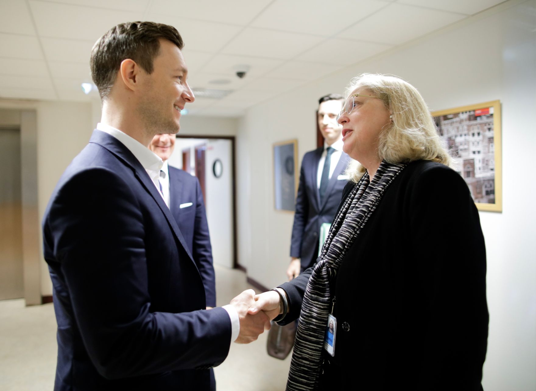 Am 3. Mai 2019 reiste Bundesminister Gernot Bl&uuml;mel (l.) anl&auml;sslich eines Arbeitsbesuchs nach Paris. Im Bild mit Mechtild R&ouml;ssler (r.), Direktorin des UNESCO Welterbezentrums.
