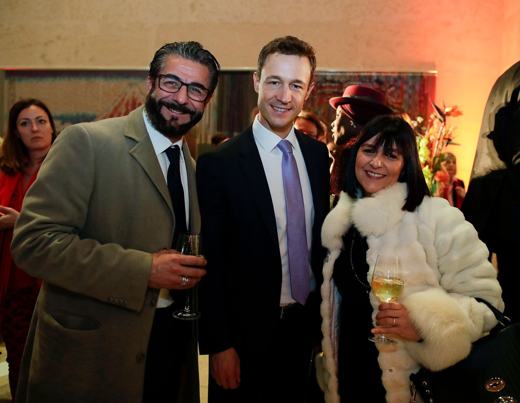 Am 15. Februar 2018 er&ouml;ffnete Bundesminister Gernot Bl&uuml;mel (m.) die Ausstellung &bdquo;WOW! The Heidi Horten Collection&ldquo; im Leopold Museum. Im Bild mit Mauro John Maloberti (l.).