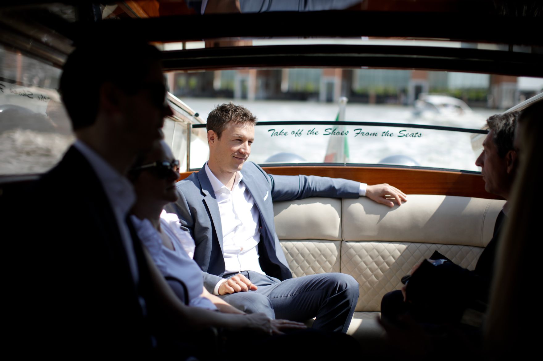 Am 24. Mai 2018 reiste Bundesminister Gernot Bl&uuml;mel (m.) anl&auml;sslich der Ausstellungser&ouml;ffnung im &Ouml;sterreich Pavillon auf der 16. Internationalen Architekturausstellung "La Biennale di Venezia" nach Venedig.