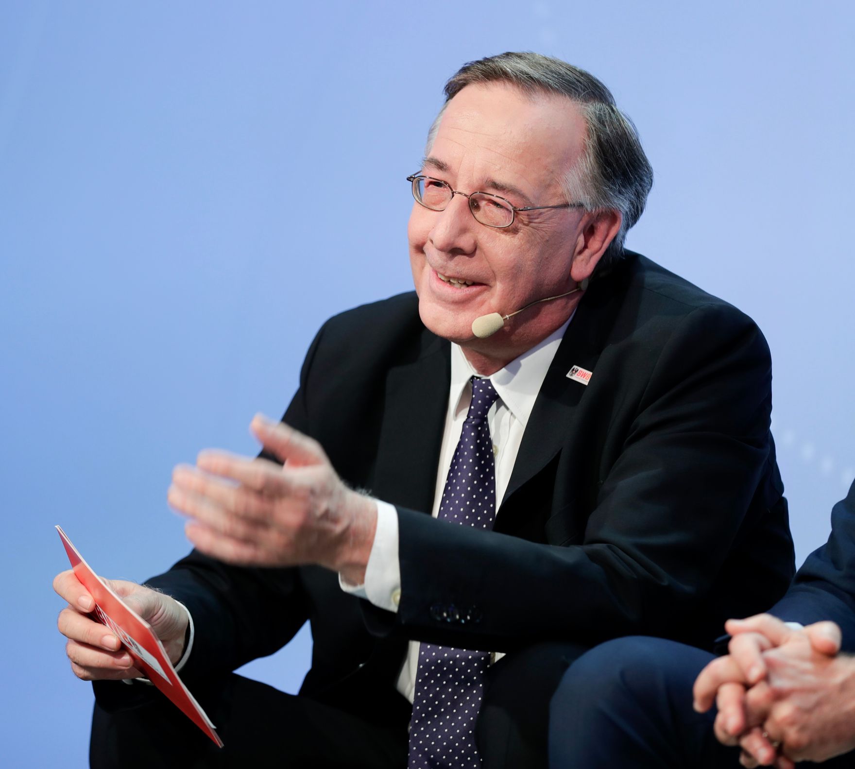 Am 7. Juni 2018 nahm Bundesminister Gernot Bl&uuml;mel am medienpolitischen Diskurs &quot;MedienEnquete&quot; teil. Im Bild der Leiter der Bundeswettbewerbsbeh&ouml;rde Theodor Thanner.