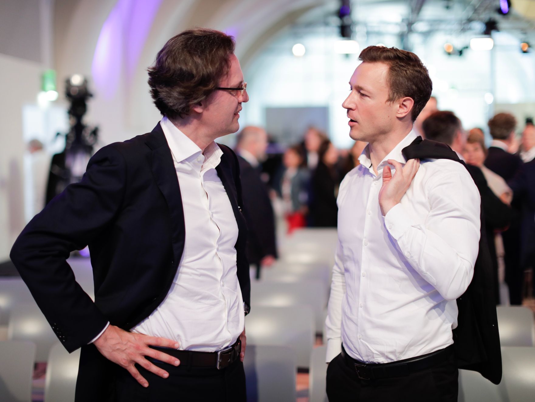 Am 8. Juni 2018 setzte Bundesminister Gernot Bl&uuml;mel (r.) seine Teilnahme am medienpolitischen Diskurs "MedienEnquete" fort.